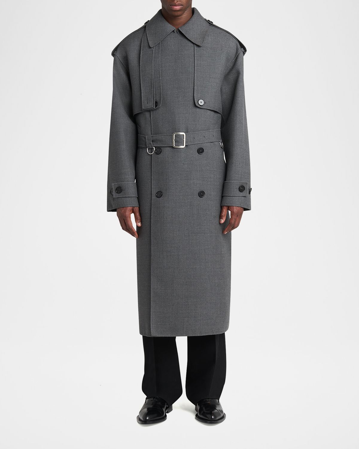 Jil Sander Men 's Belted Double-Breasted Trench Coat