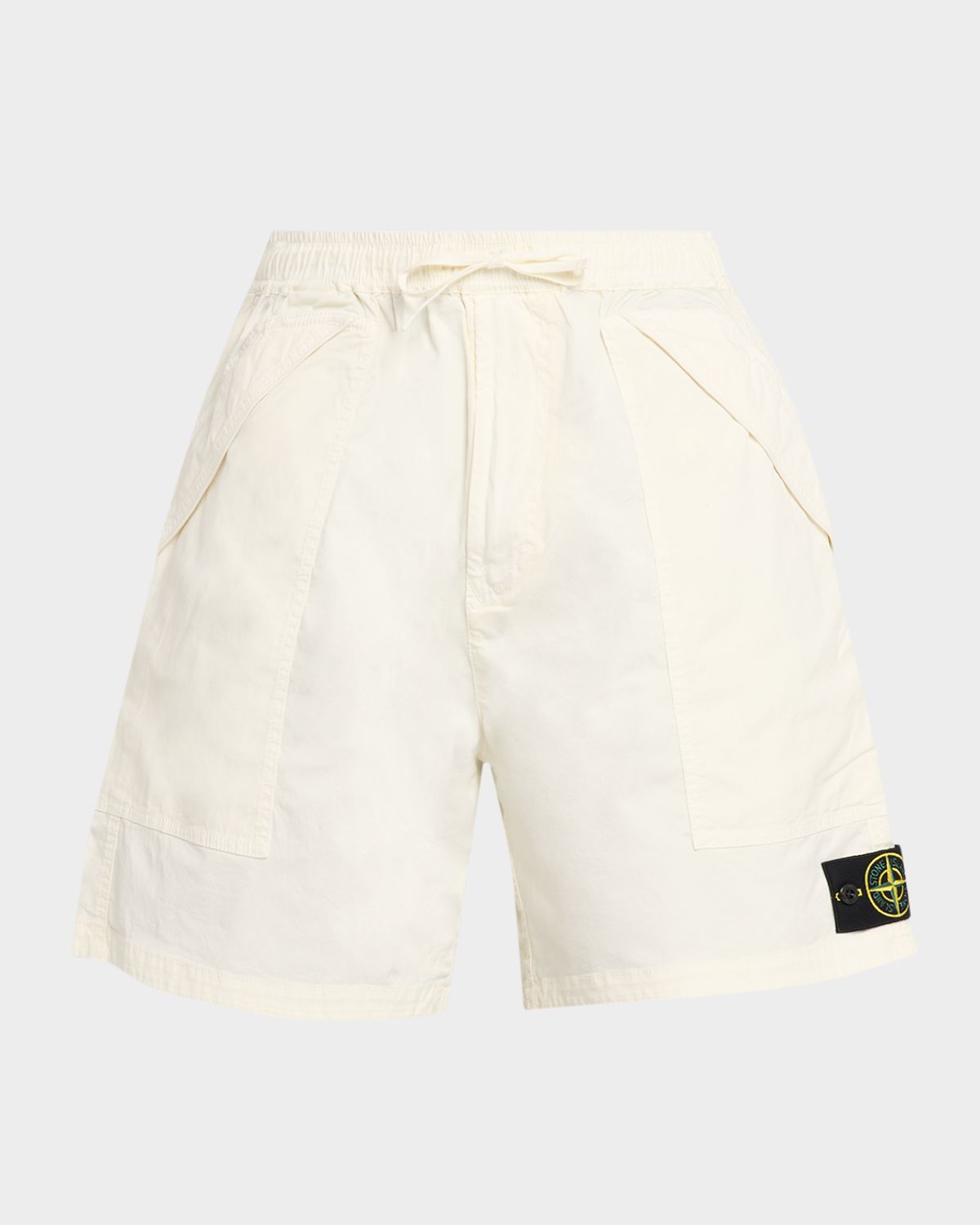 Stone Island Men 's Cotton Stretch-Drawstring Pull-On Shorts