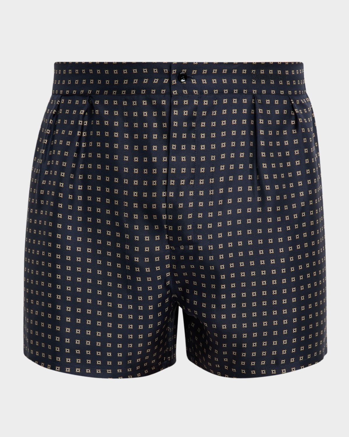 Saint Laurent Men 's Printed Pajama Shorts