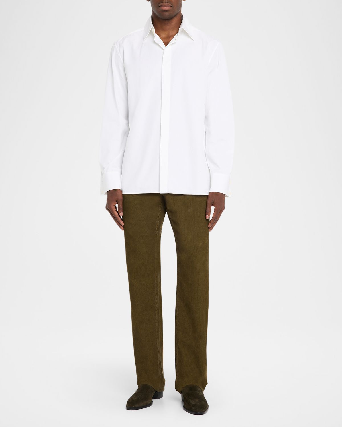 Saint Laurent Men's Vintage Corduroy Straight-Leg Jeans