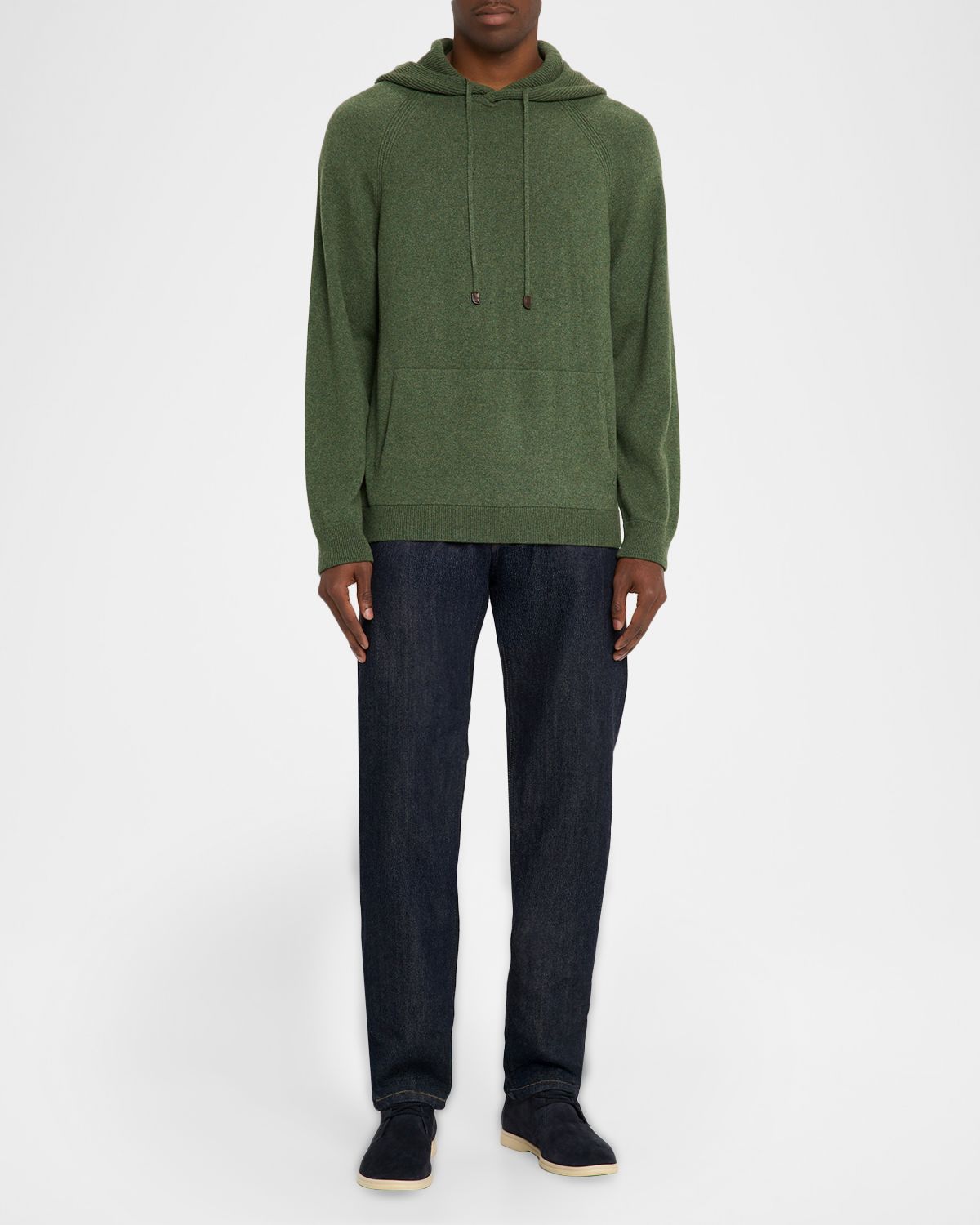 Loro Piana Men 's Merano Baby Cashmere Knit Hoodie