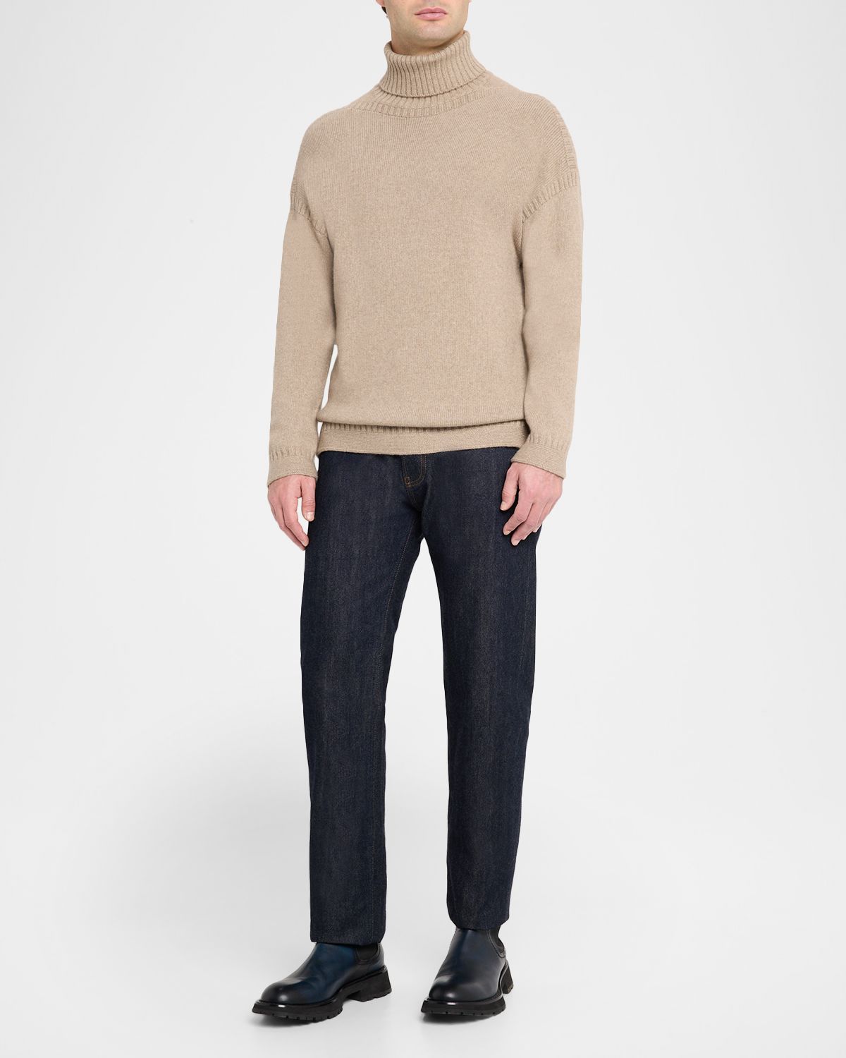 Loro Piana Men 's Tyne Cashmere Turtleneck Sweater