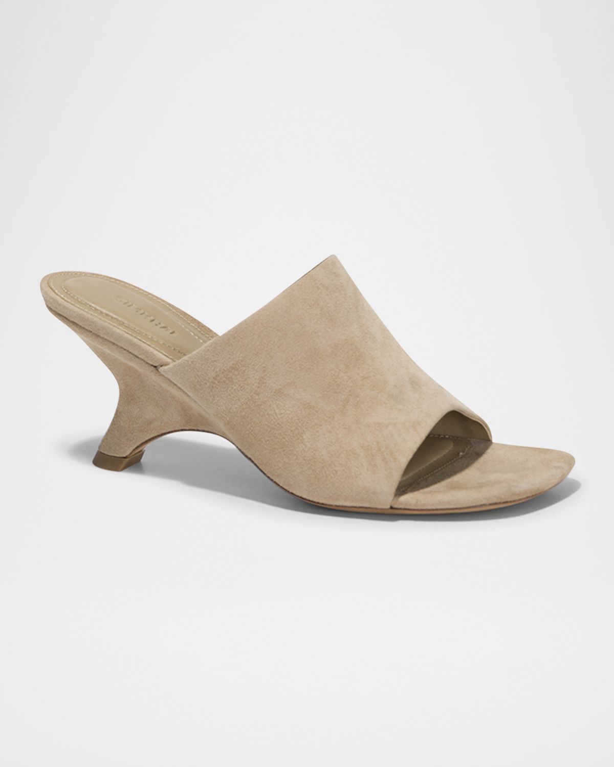 SIMKHAI Shadow Suede Mule Sandals