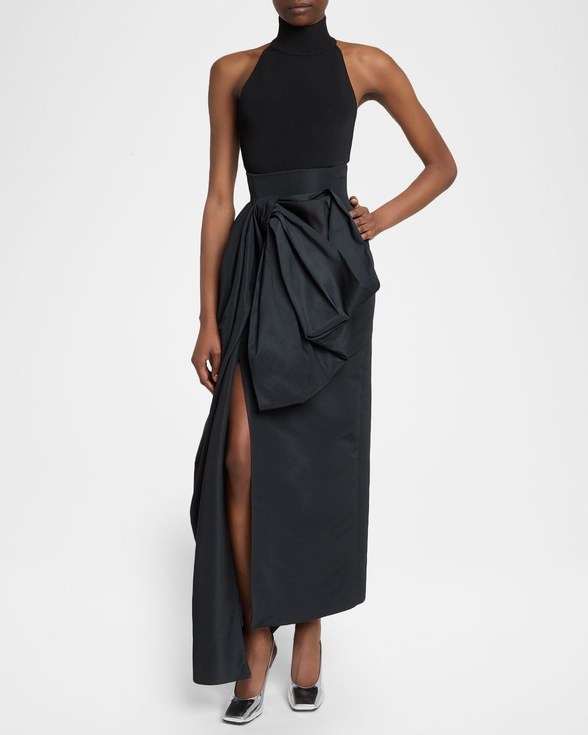 Givenchy Mock-Neck Knit Halter Top