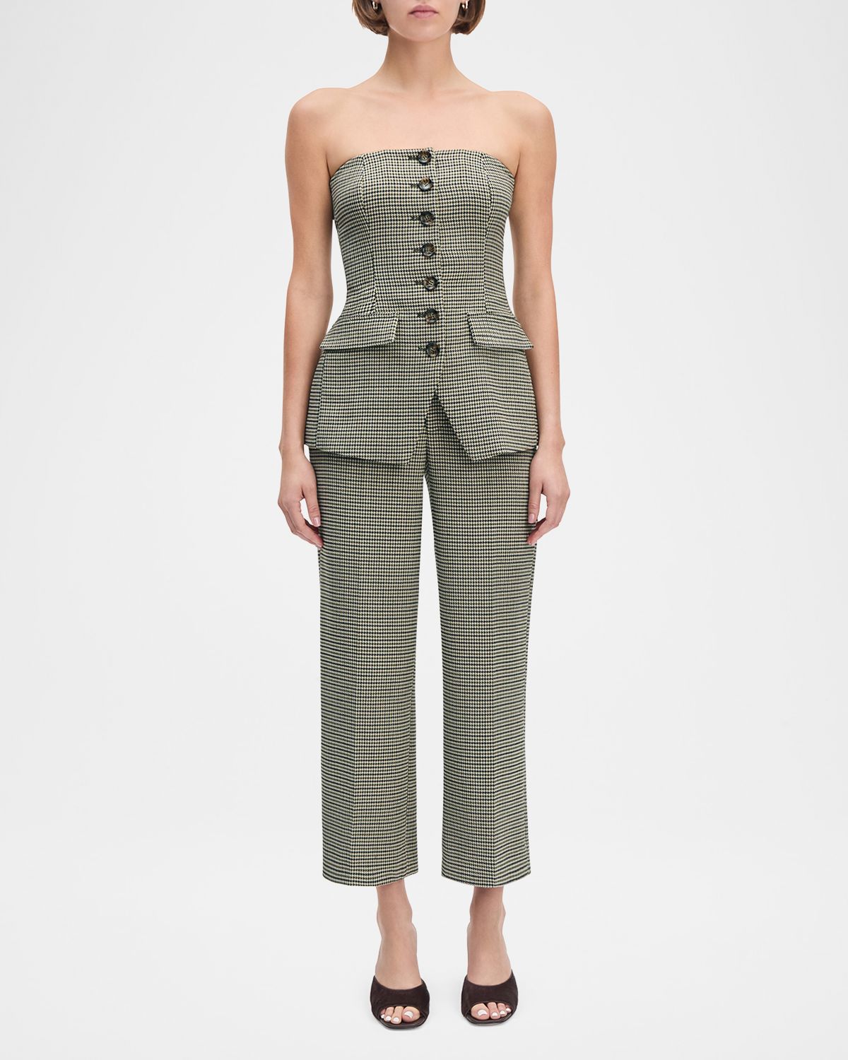 Favorite Daughter The Phoebe Houndstooth Bustier