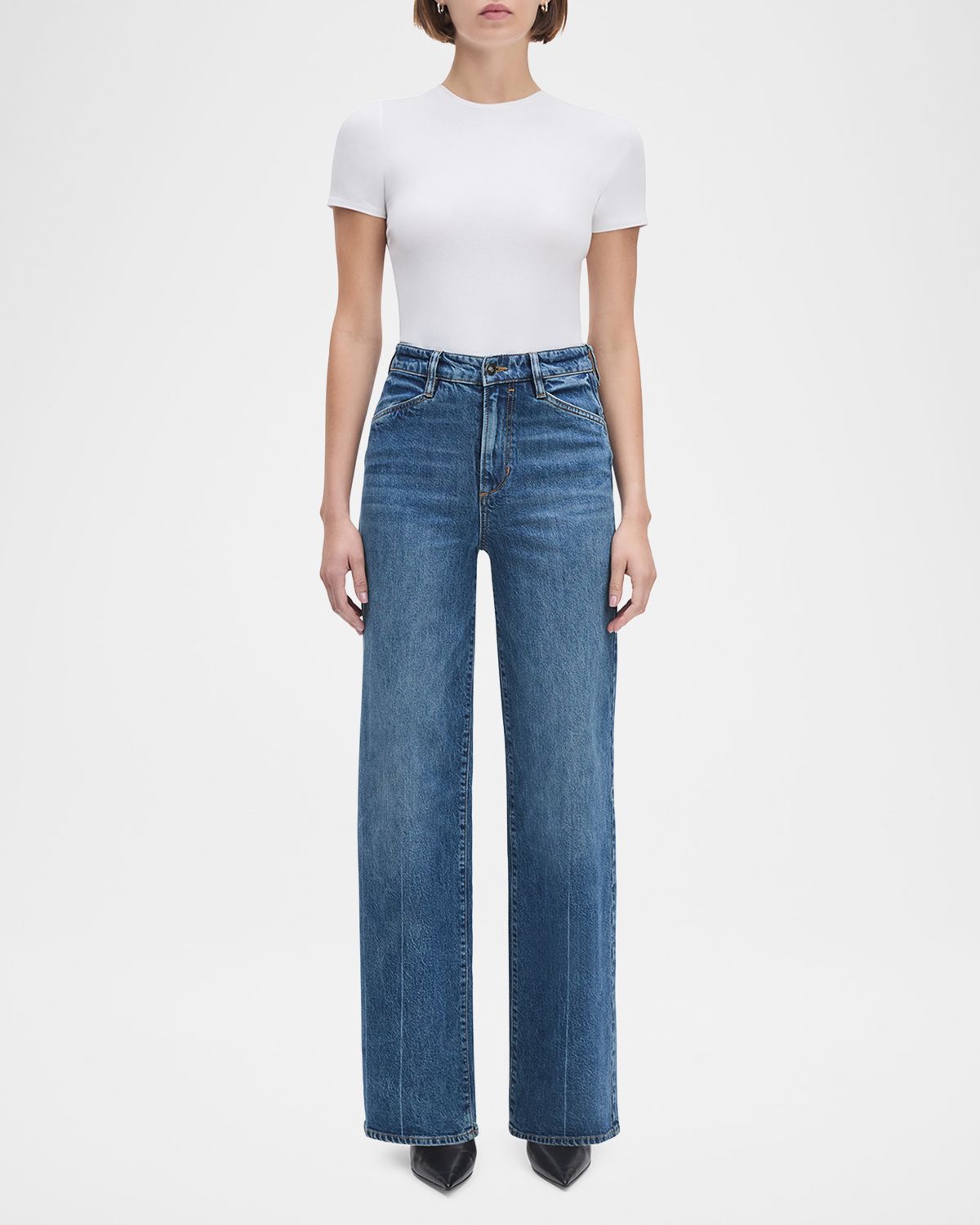 Favorite Daughter The Mischa Super High Rise Wide-Leg Jeans