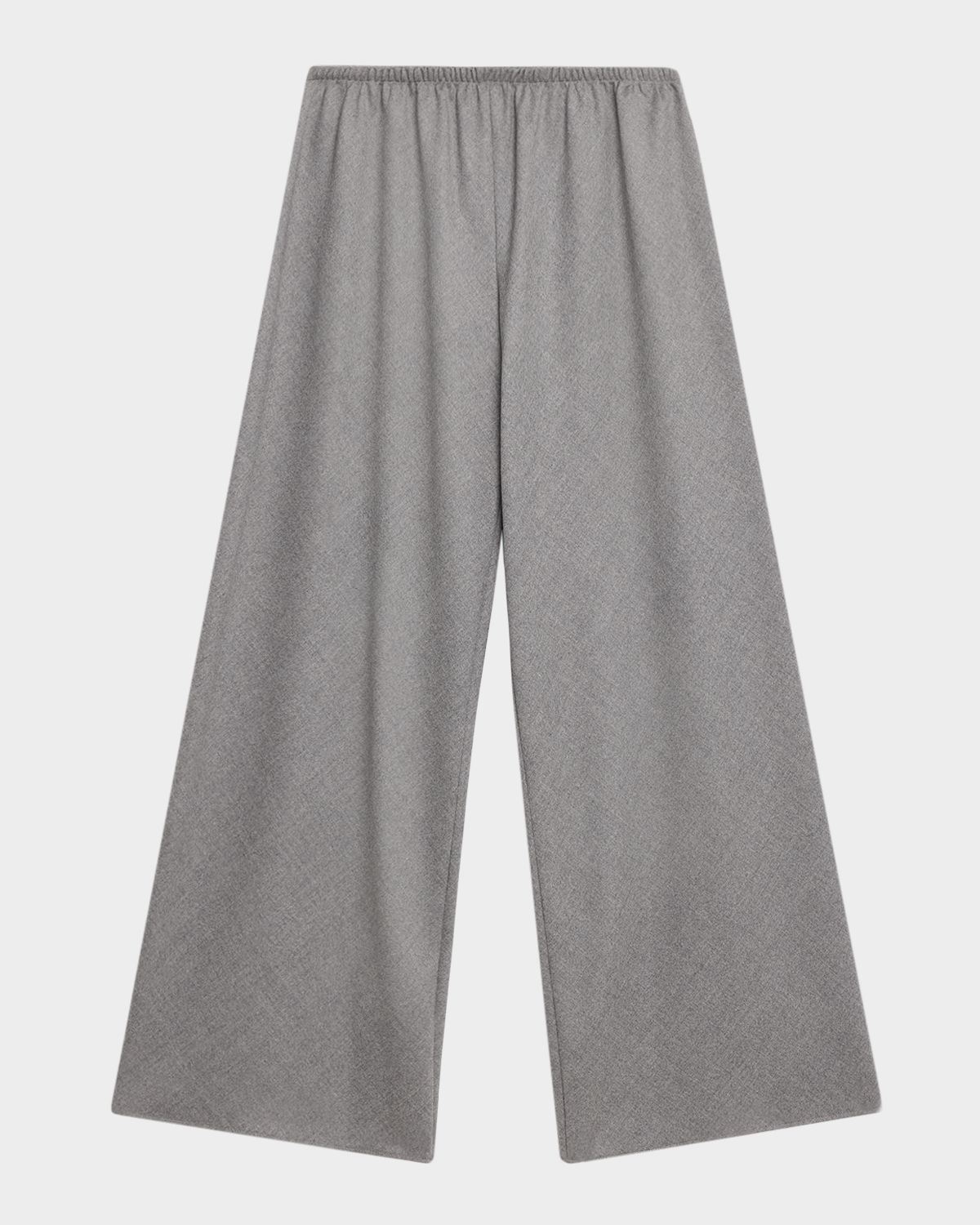 THE ROW Gala Wool Wide-Leg Pull-On Pants