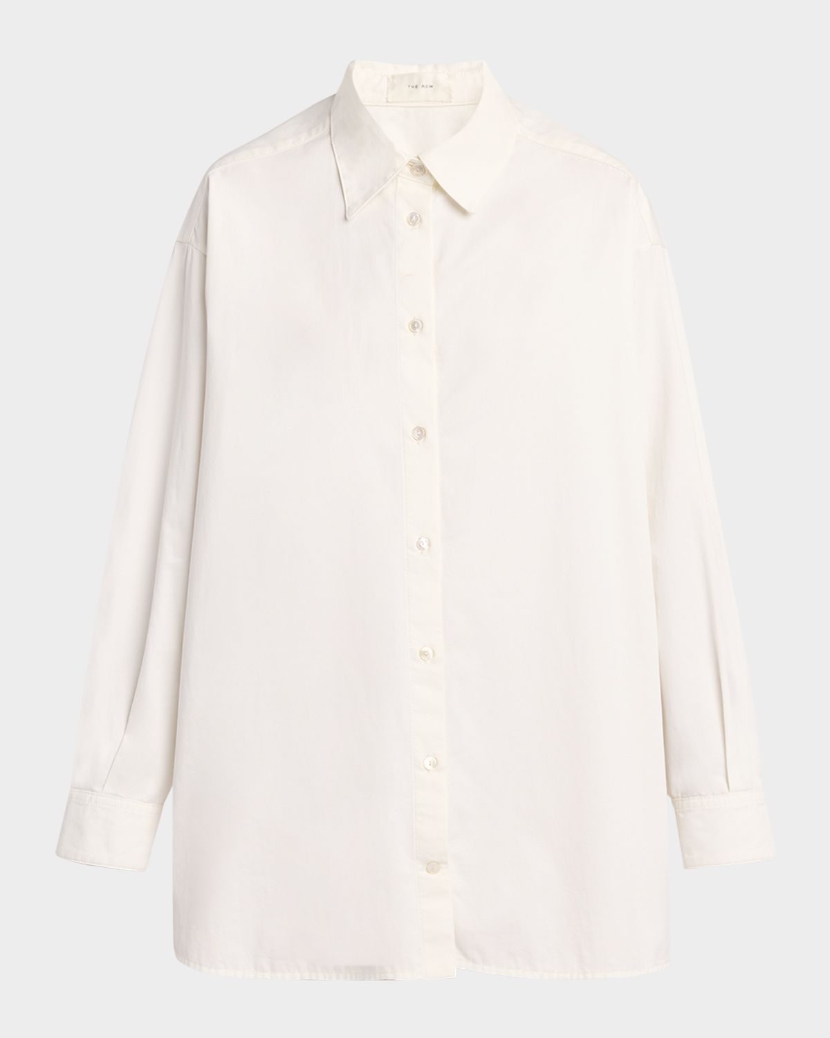 THE ROW Luka Cotton-Cashmere Button-Down Shirt
