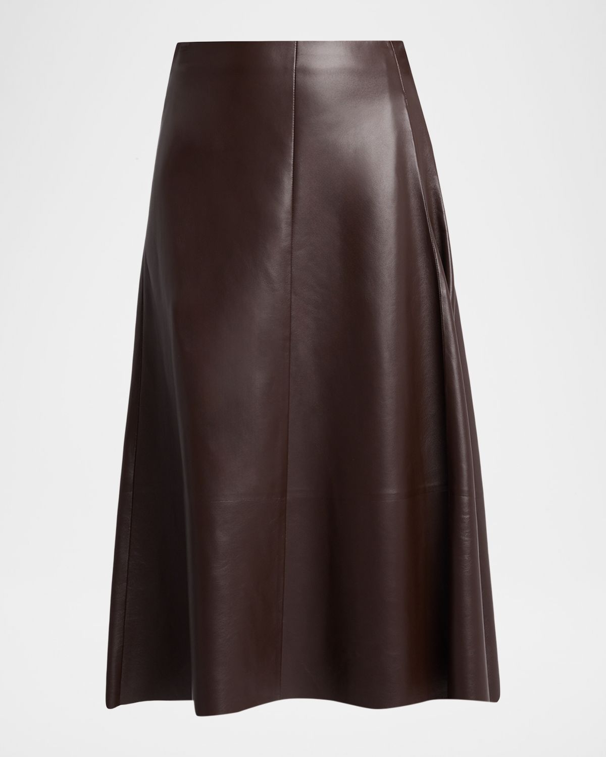 THE ROW Hedora Leather Midi Skirt | Thumbnail 6