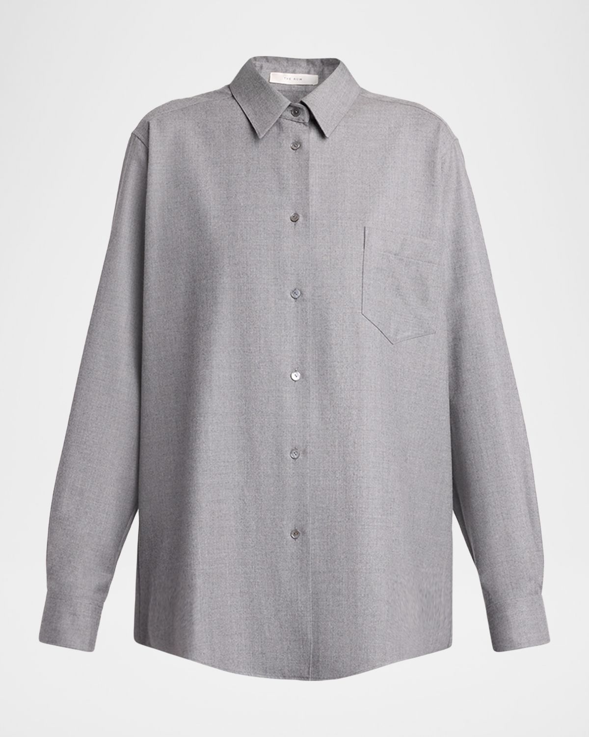 THE ROW Pino Wool Button-Down Shirt | Thumbnail 6