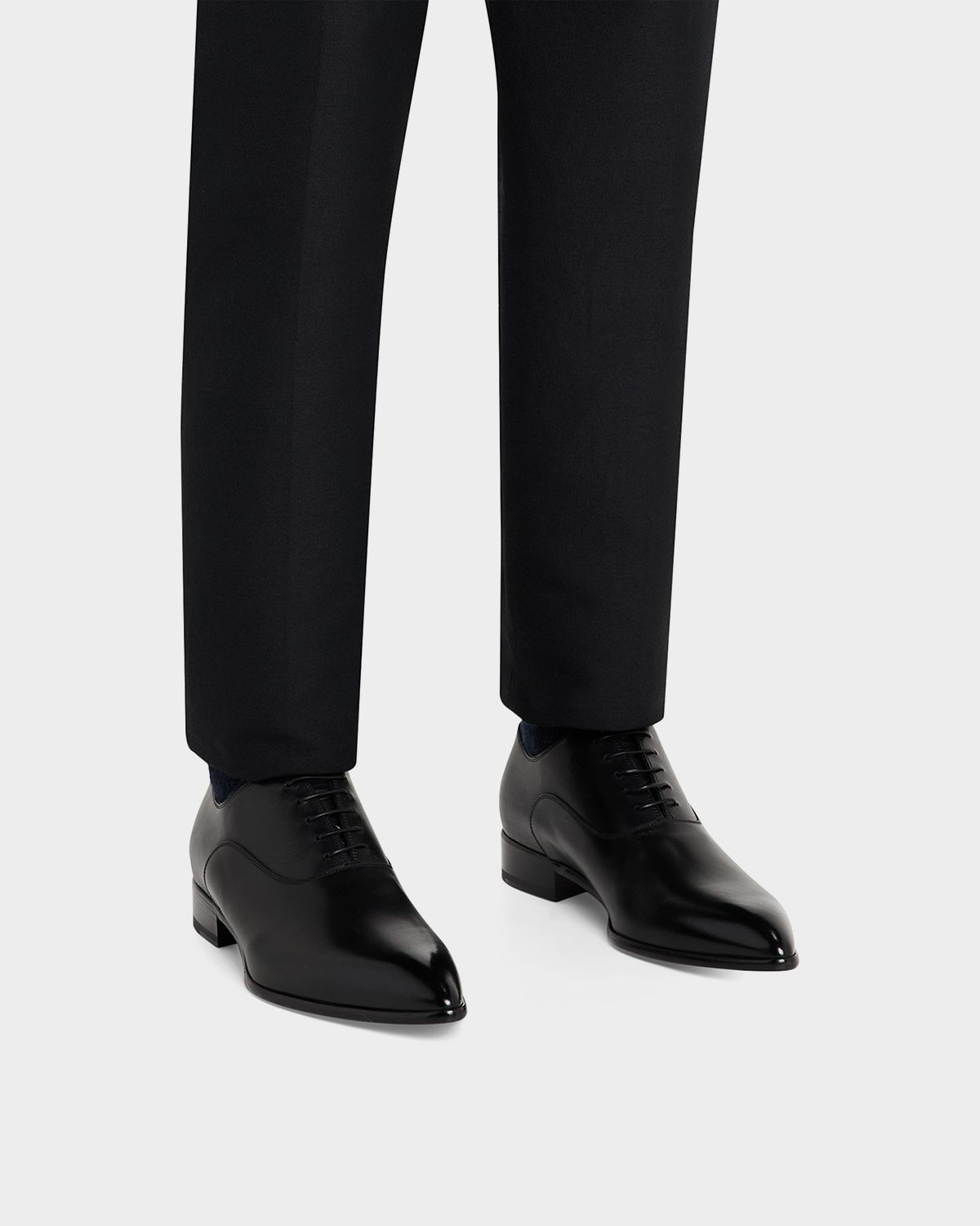 Christian Louboutin Men 's Pelvis Leather Oxford Shoes