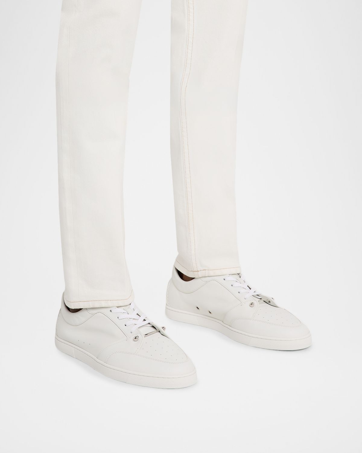 Christian Louboutin Men 's Chambelisneak Leather Low-Top Sneakers