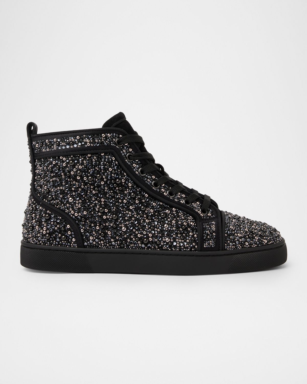 Christian Louboutin Men 's Louis Strass High-Top Sneakers