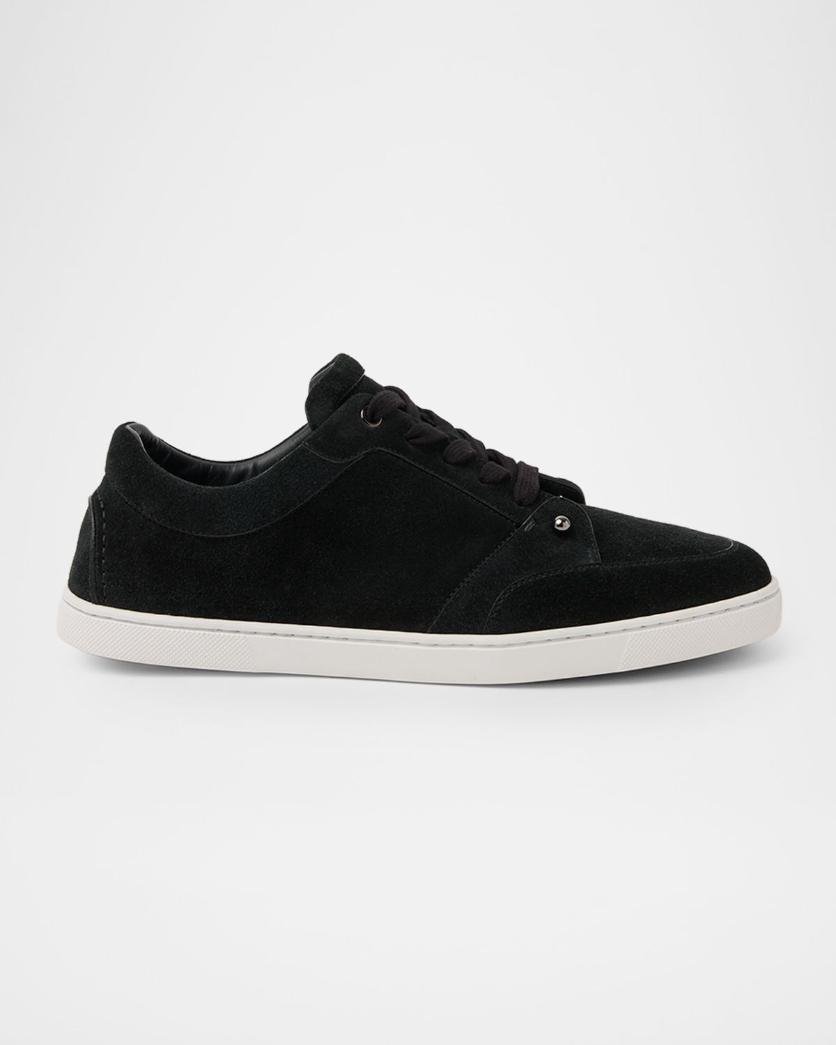 Christian Louboutin Men 's Chambelisneak Collar-Pin Suede Low-Top Sneakers | Thumbnail 5 Christian Louboutin Men 's Chambelisneak Collar-Pin Suede Low-Top Sneakers | Thumbnail 5