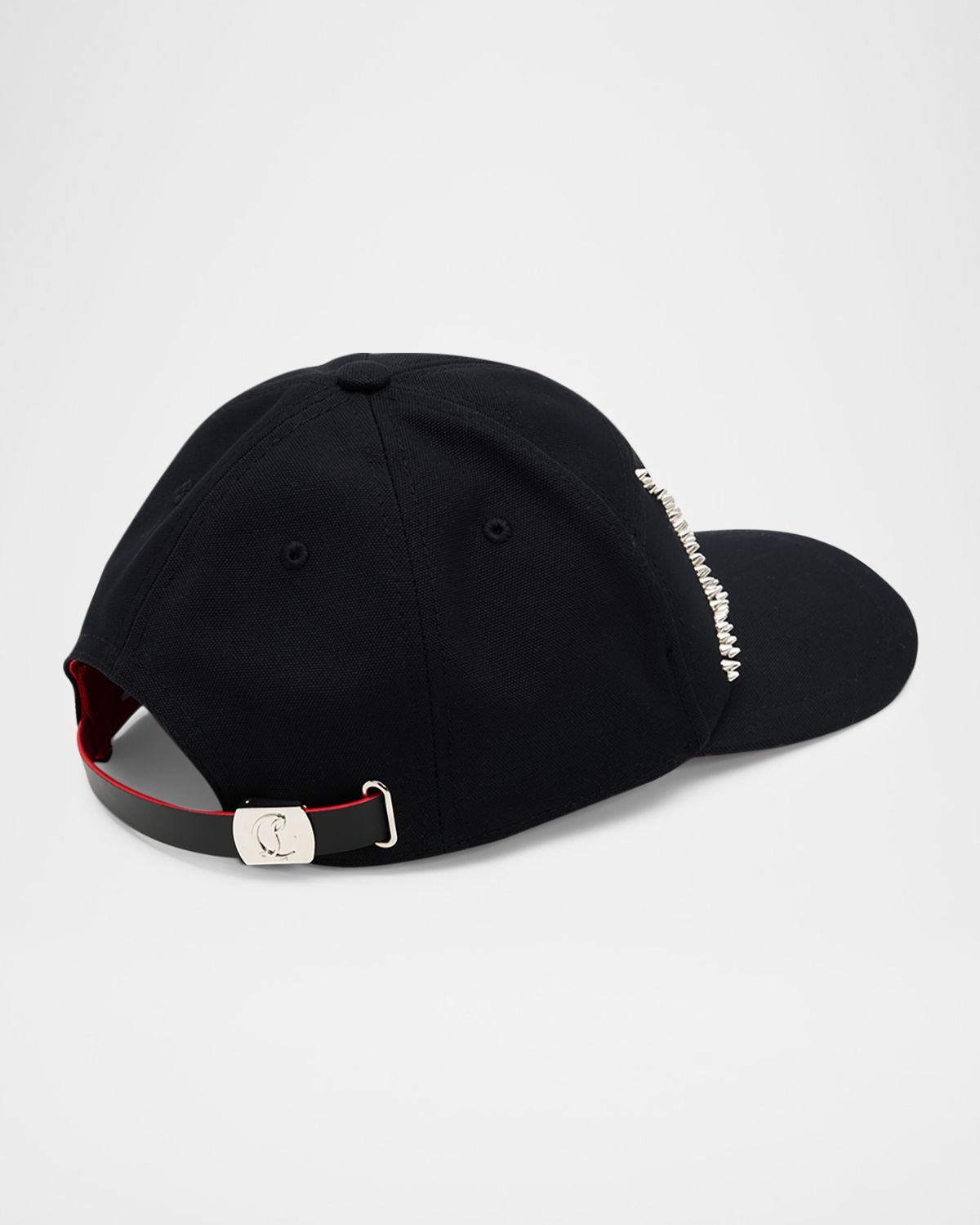 Christian Louboutin Men 's Enky Loubishow Canvas Baseball Cap | Thumbnail 5
