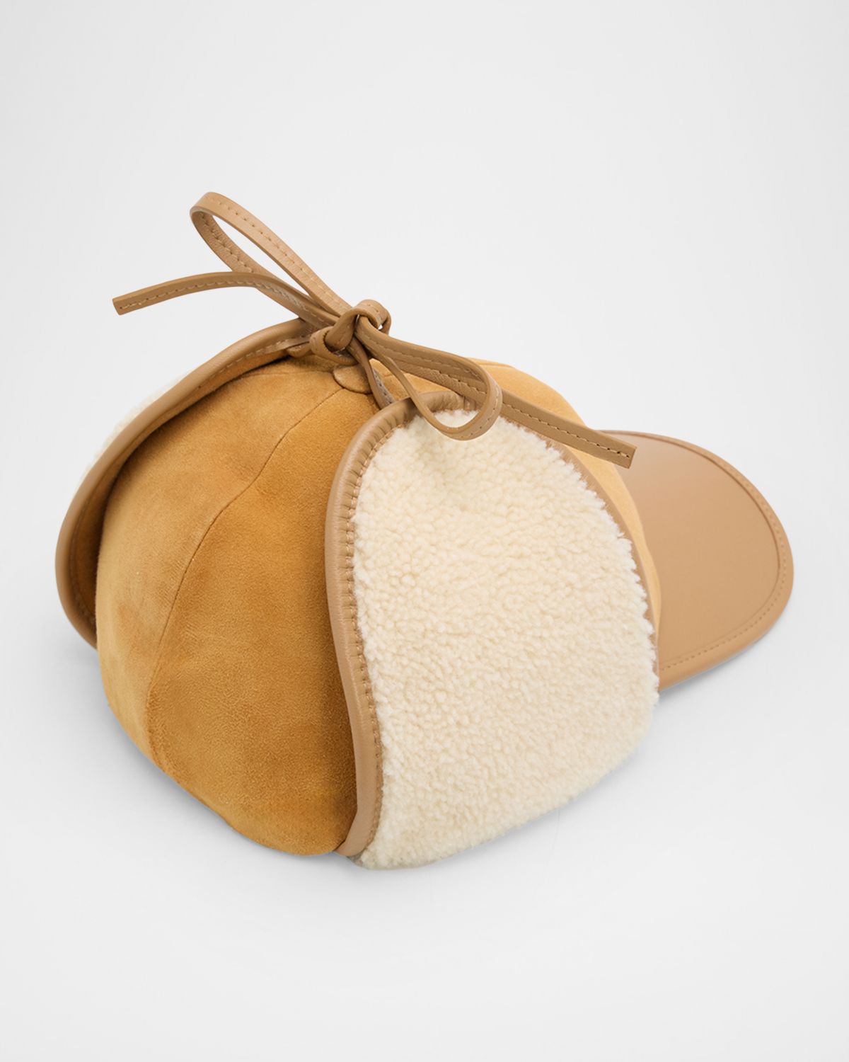 Christian Louboutin Men 's Loubiwood Nappa Leather & Shearling Trapper Hat