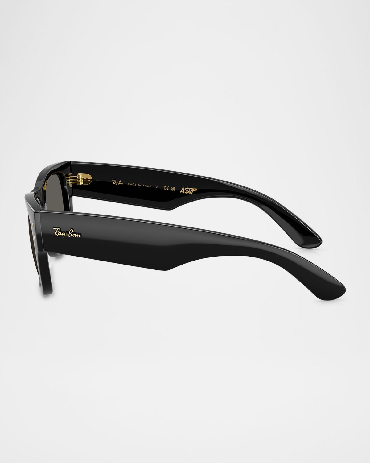 Ray-Ban Men 's RB0840S Mega Wayfarer A$AP ROCKY Blacked Out Collection Square Sunglasses