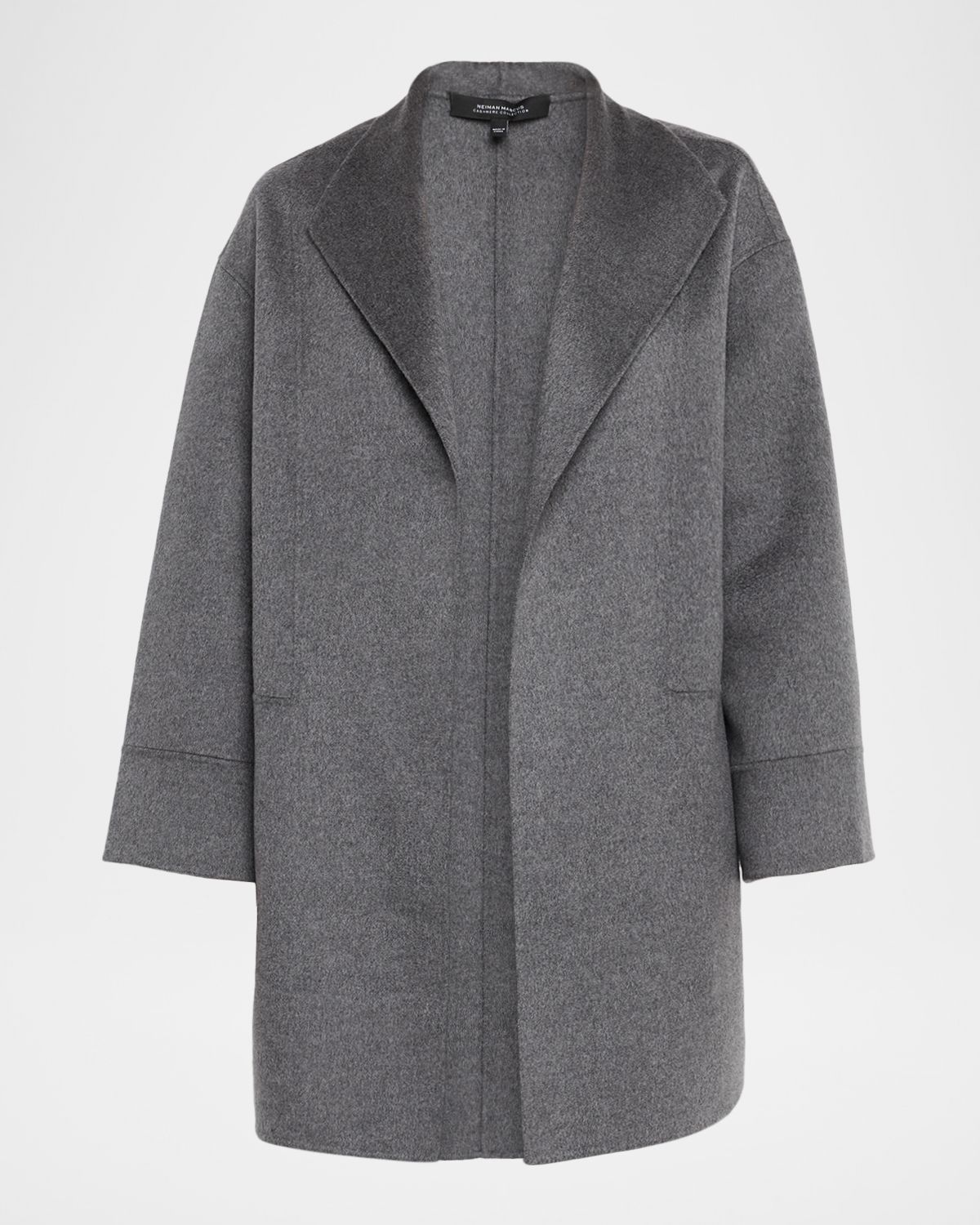 Neiman Marcus Cashmere Collection Double-Faced Cashmere Cardigan