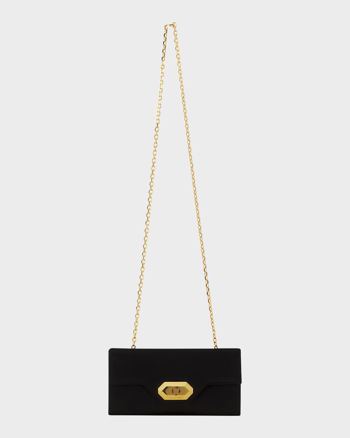 Lanvin Silk Flap Evening Clutch