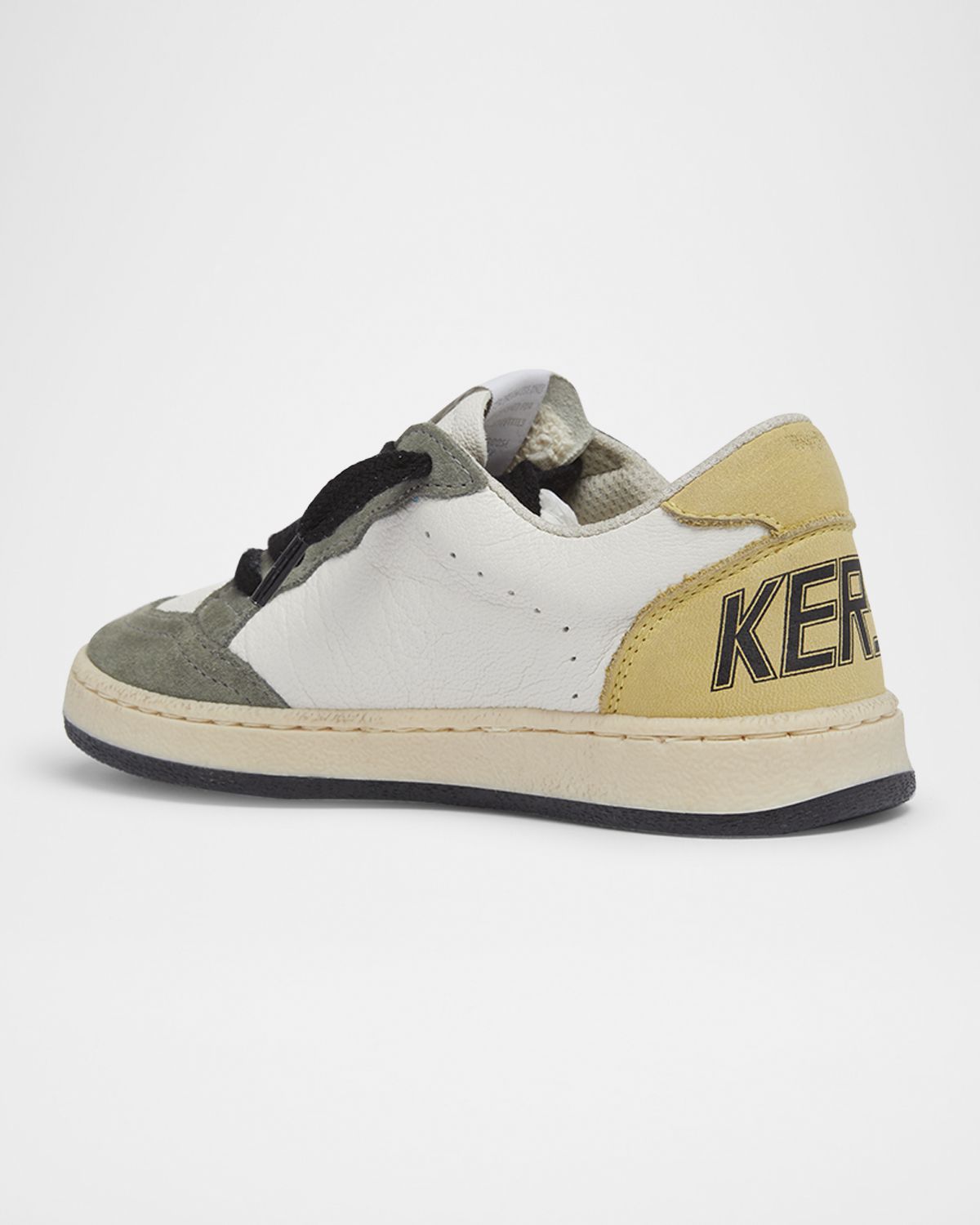 Golden Goose Boy 's Ball Star Nappa Leather and Suede Low-Top Sneakers, Baby/Toddler