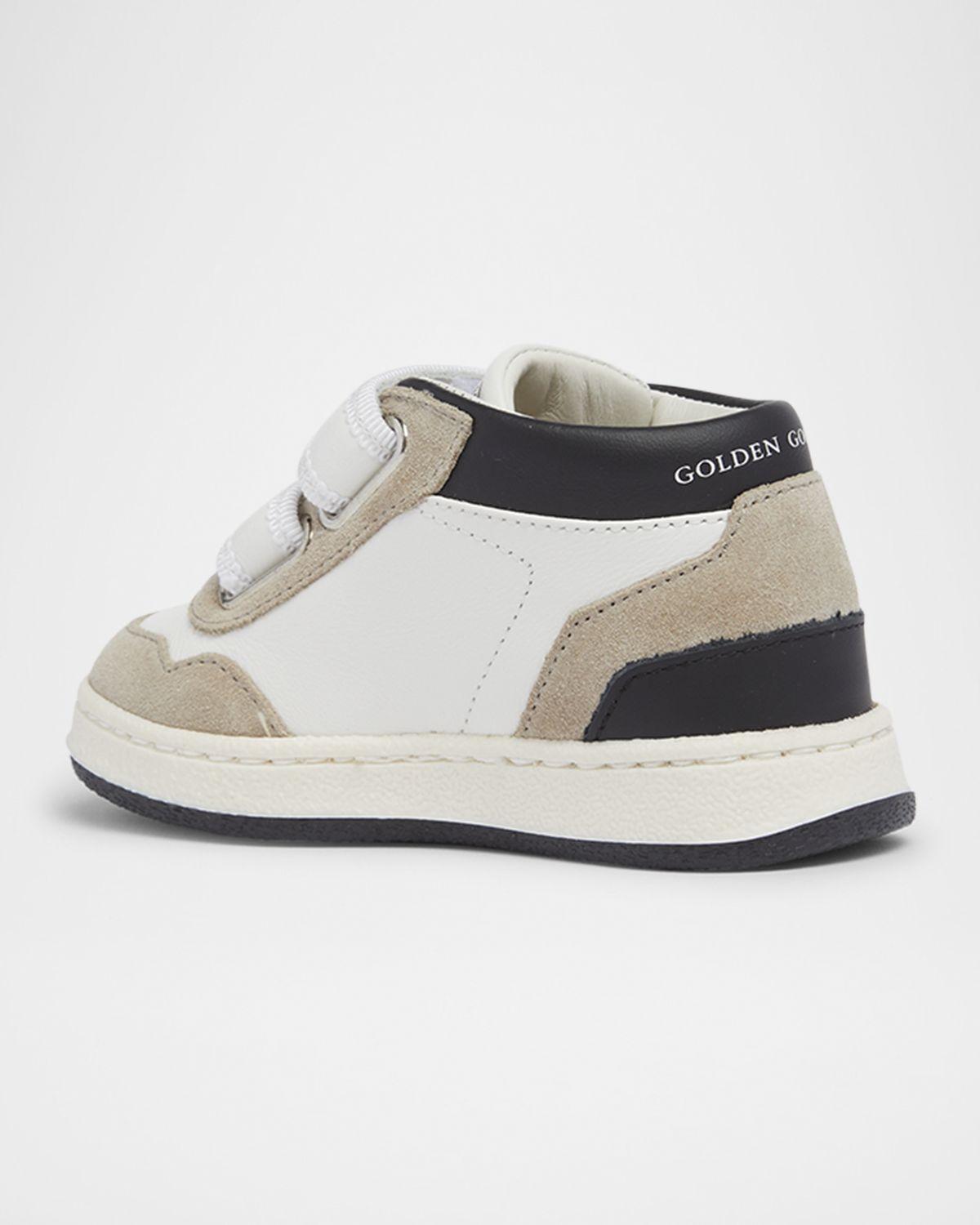 Golden Goose Boy 's June Basket Mixed-Leather Grip-Strap Sneakers, Baby/Toddler