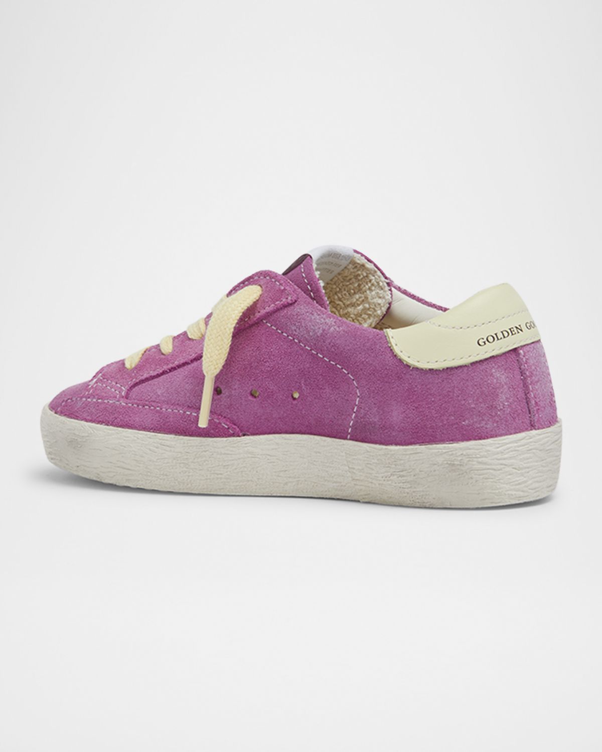 Golden Goose Girl 's Super Star Mixed Leather Low-Top Sneakers, Baby/Toddler