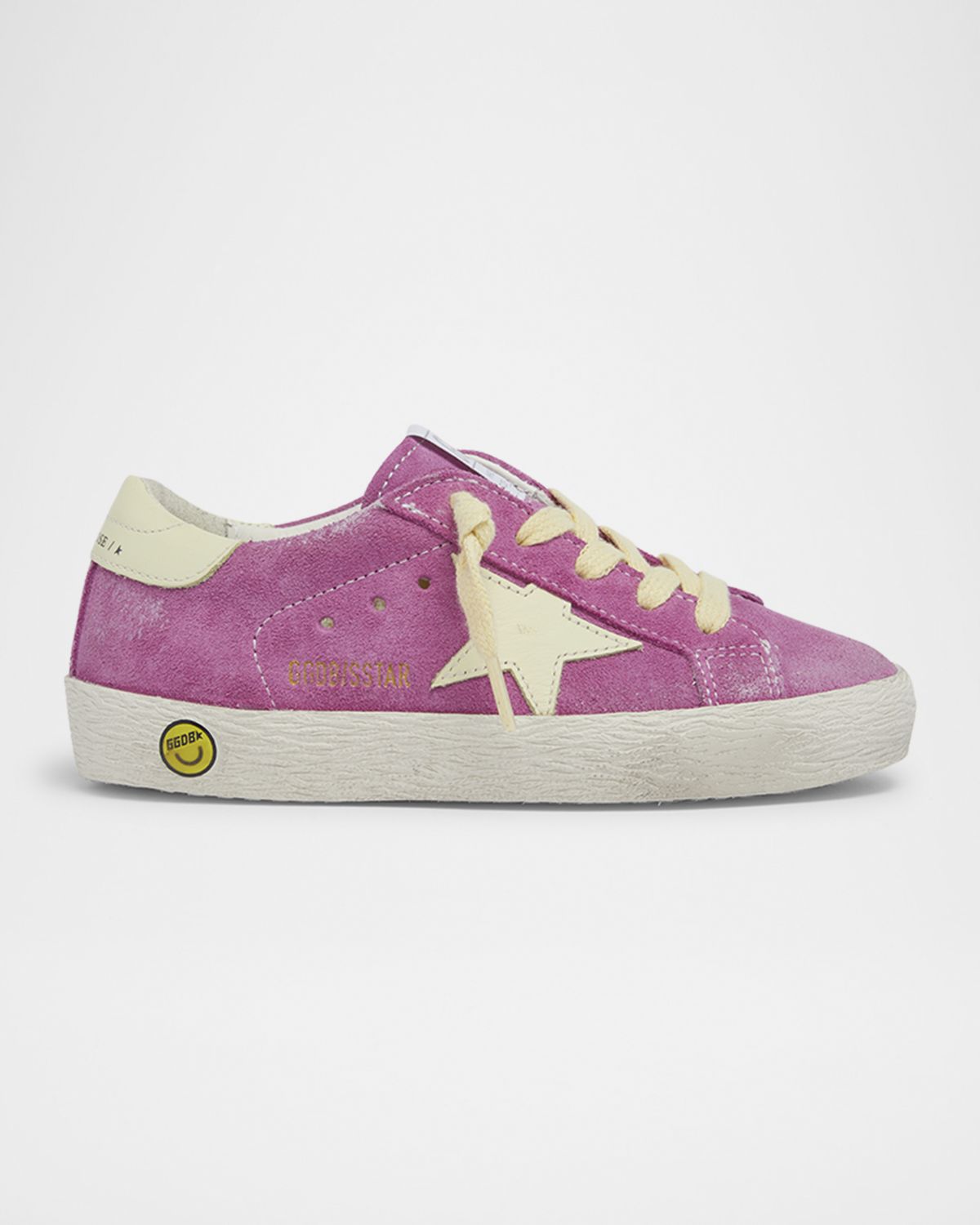 Golden Goose Girl 's Super Star Mixed Leather Low-Top Sneakers, Baby/Toddler