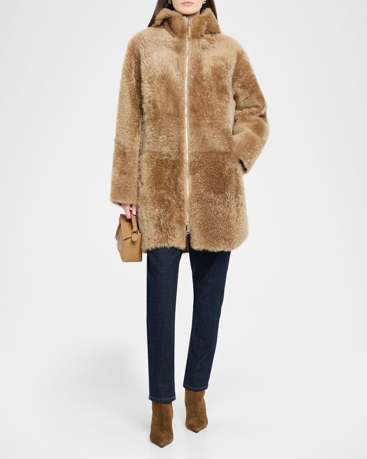 UTZON Joli Reversible Hooded Teddy Jacket