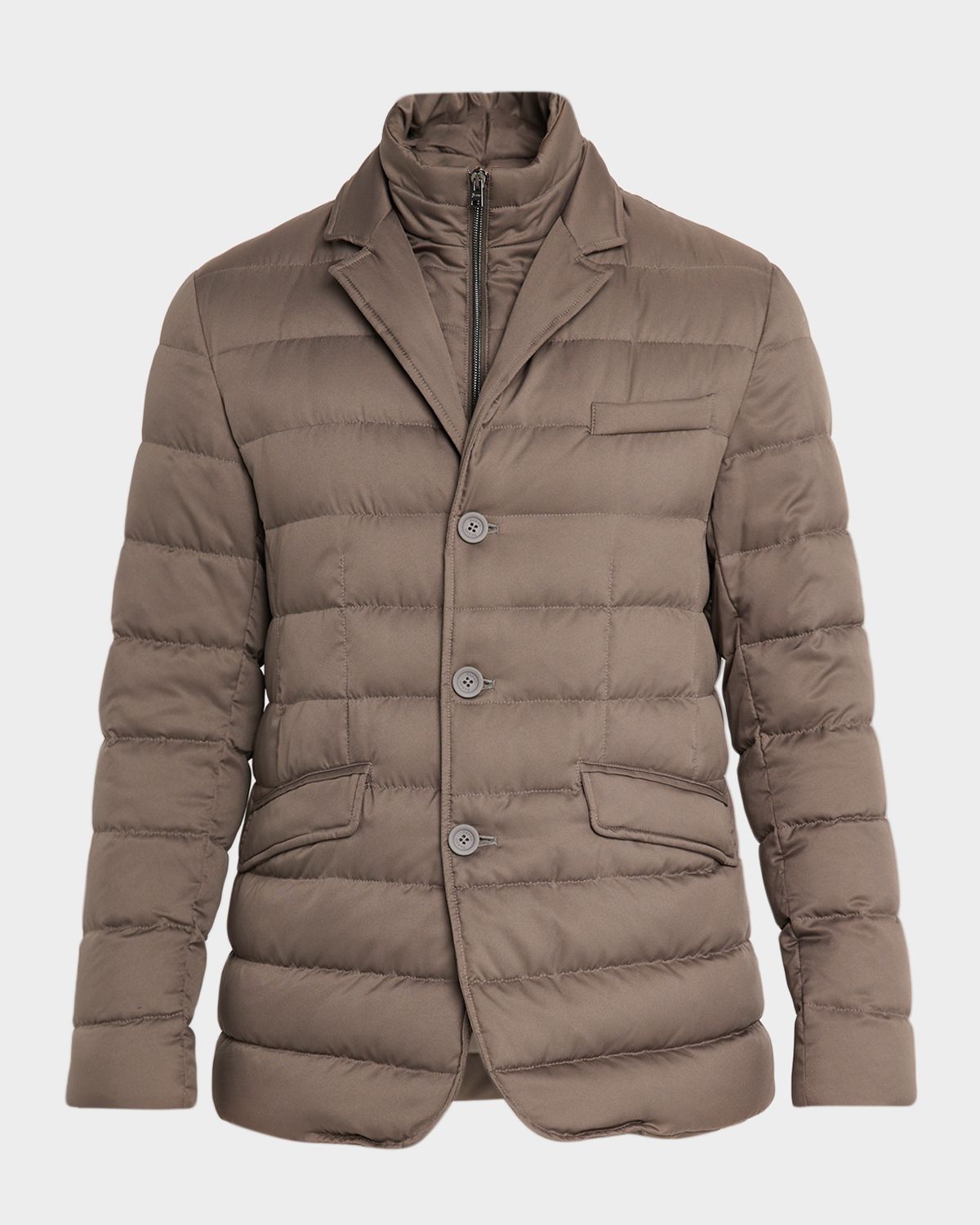 Herno Men 's Quilted Blazer w/ Bib