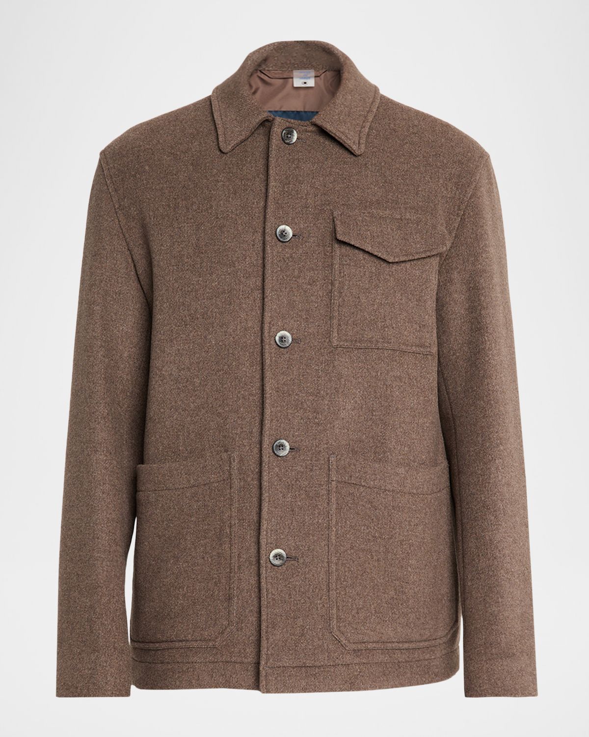 Herno Men 's Field Jacket in Soft Recycled Wool