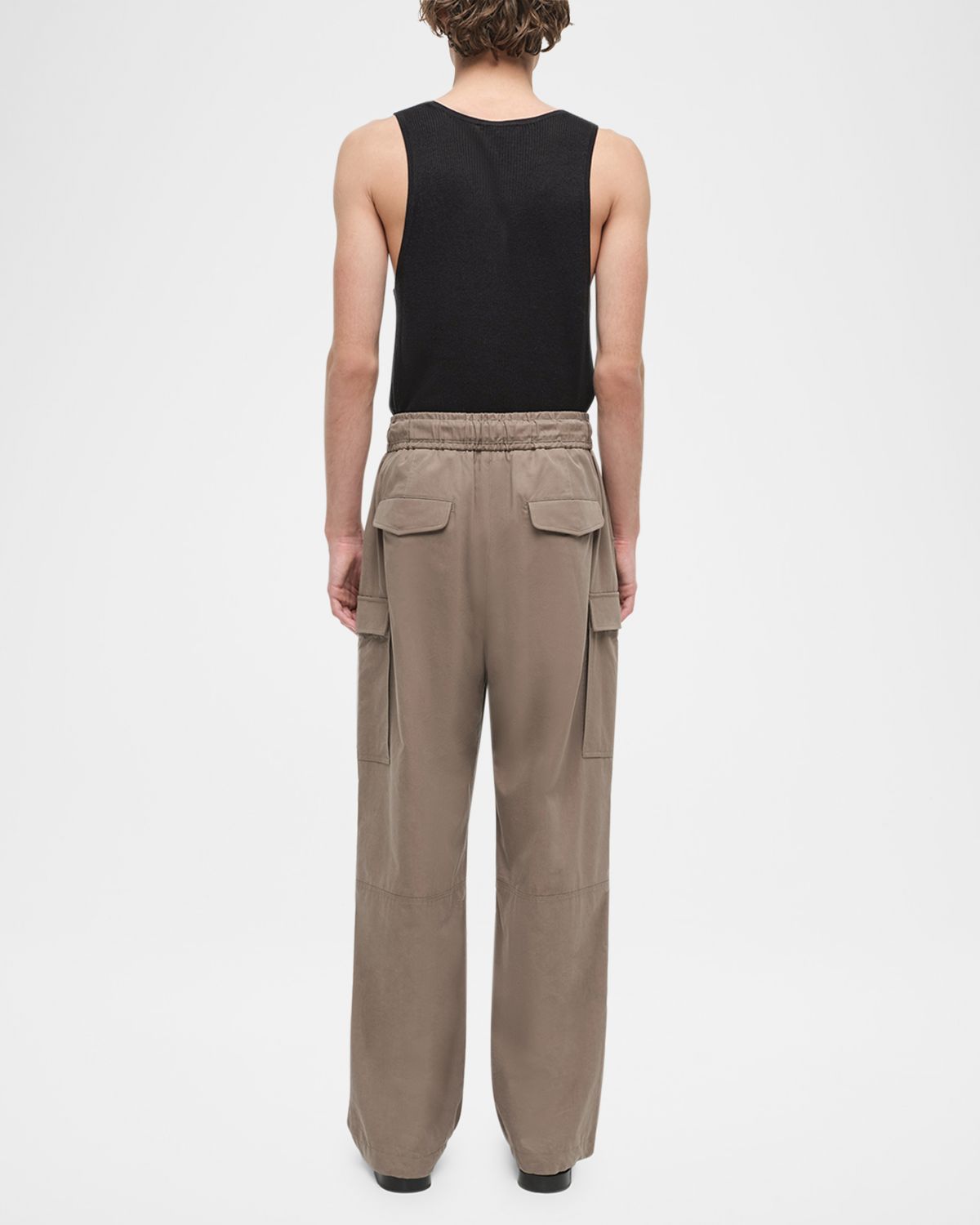 SIMKHAI Men 's Garrett Wide-Leg Cargo Pants