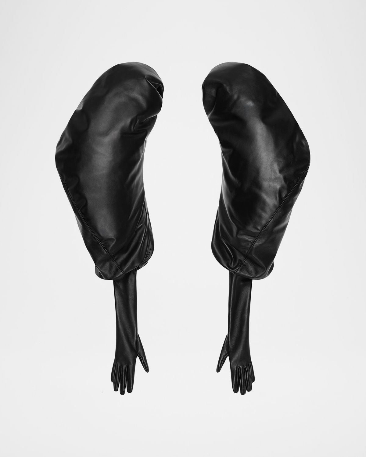 Givenchy Leather Puff Glove Sleeves