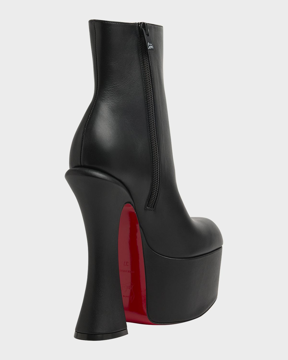 Christian Louboutin 160mm Aquabootie Platform Leather Ankle Booties