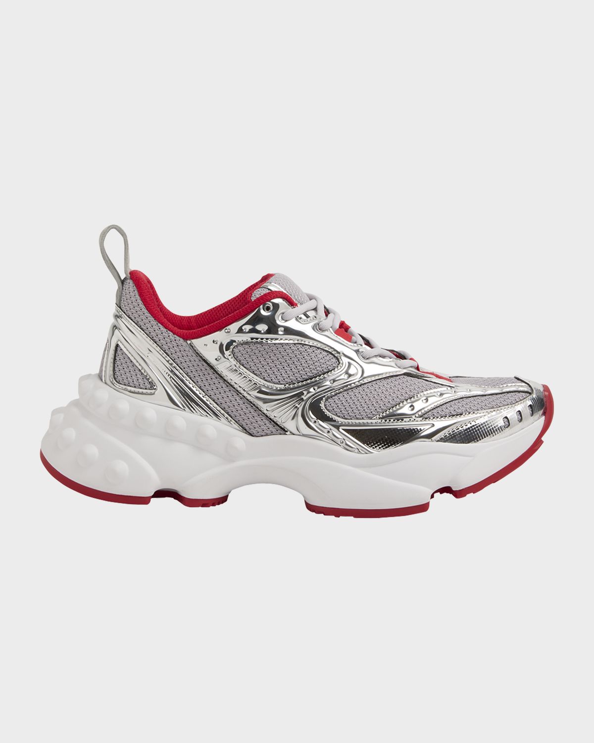 Christian Louboutin So Flo Mesh & Metallic Leather Runner Sneakers | Thumbnail 5 Christian Louboutin So Flo Mesh & Metallic Leather Runner Sneakers | Thumbnail 5