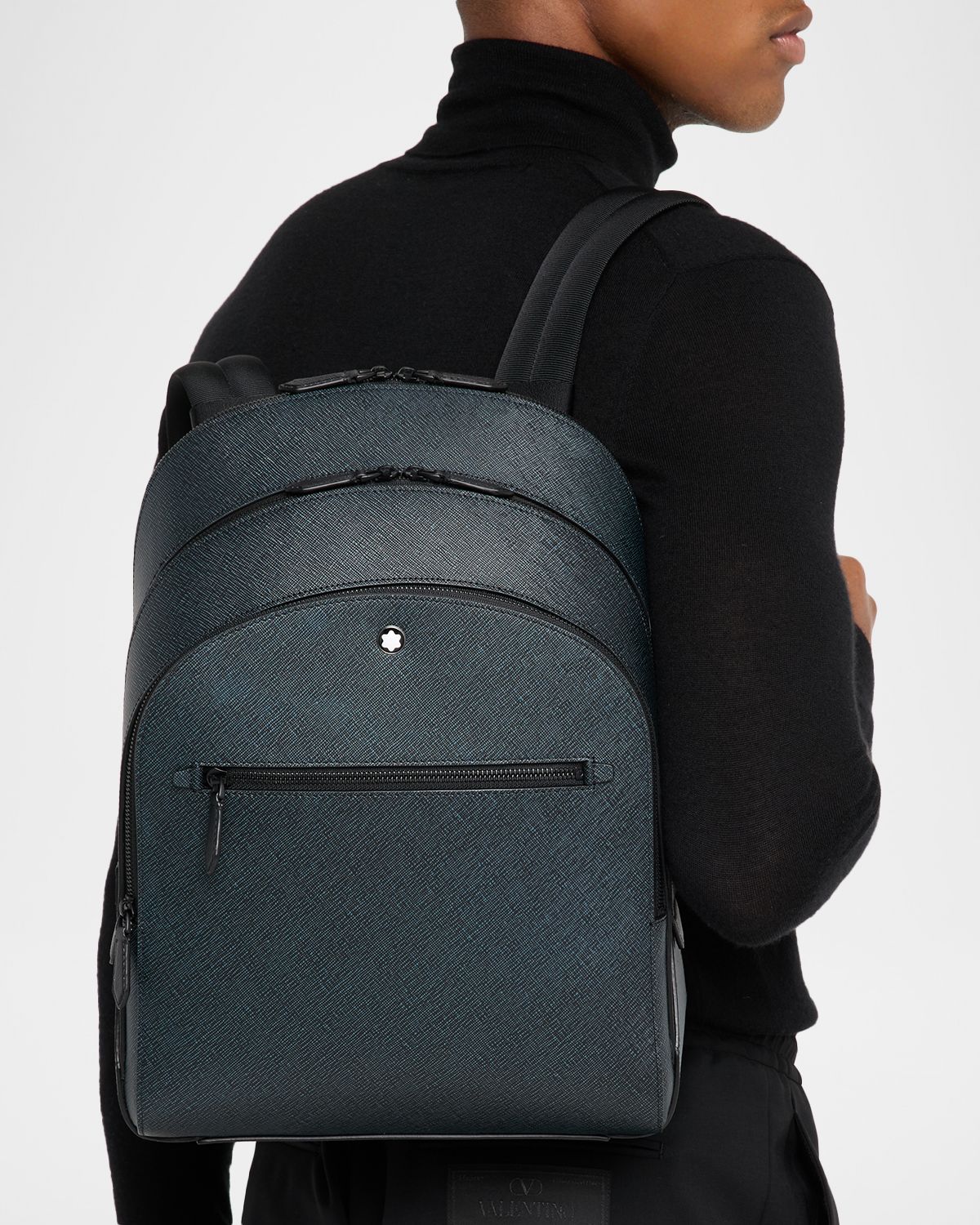 Montblanc Men 's Sartorial Two-Tone Leather Backpack