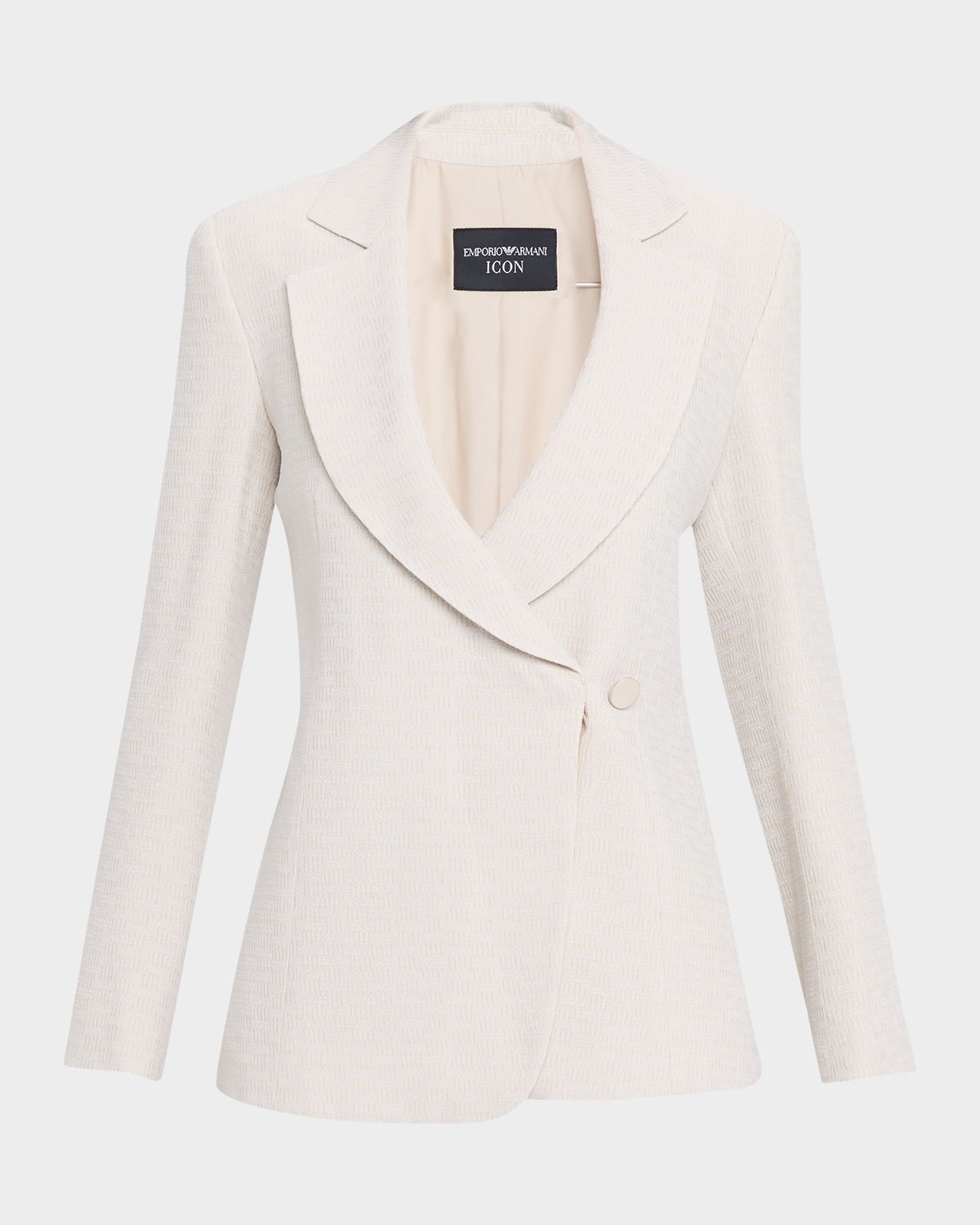 Emporio Armani Single-Button Armure Blazer - Women's Clothing