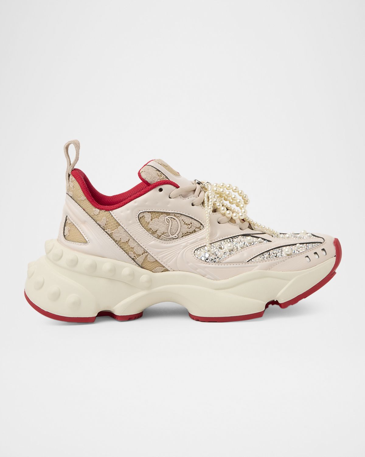Christian Louboutin So Flo Perla Runner Sneakers