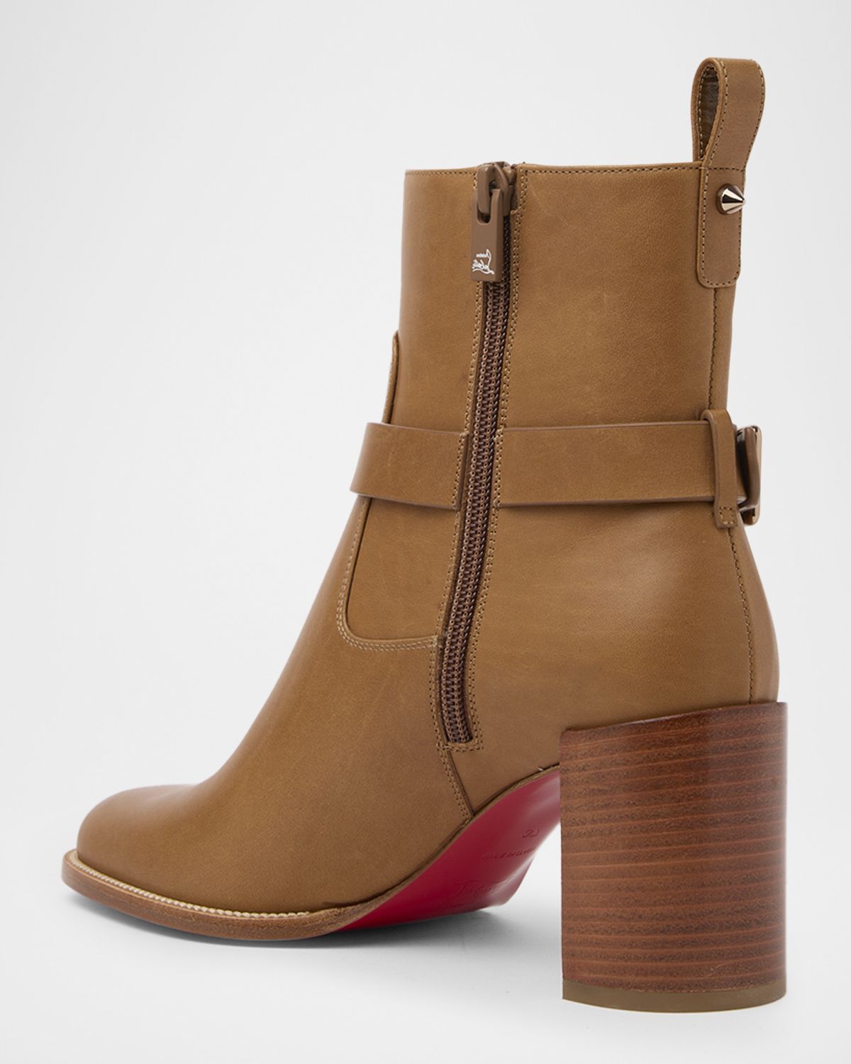 Christian Louboutin 70mm Dianouchette Leather Ankle Booties