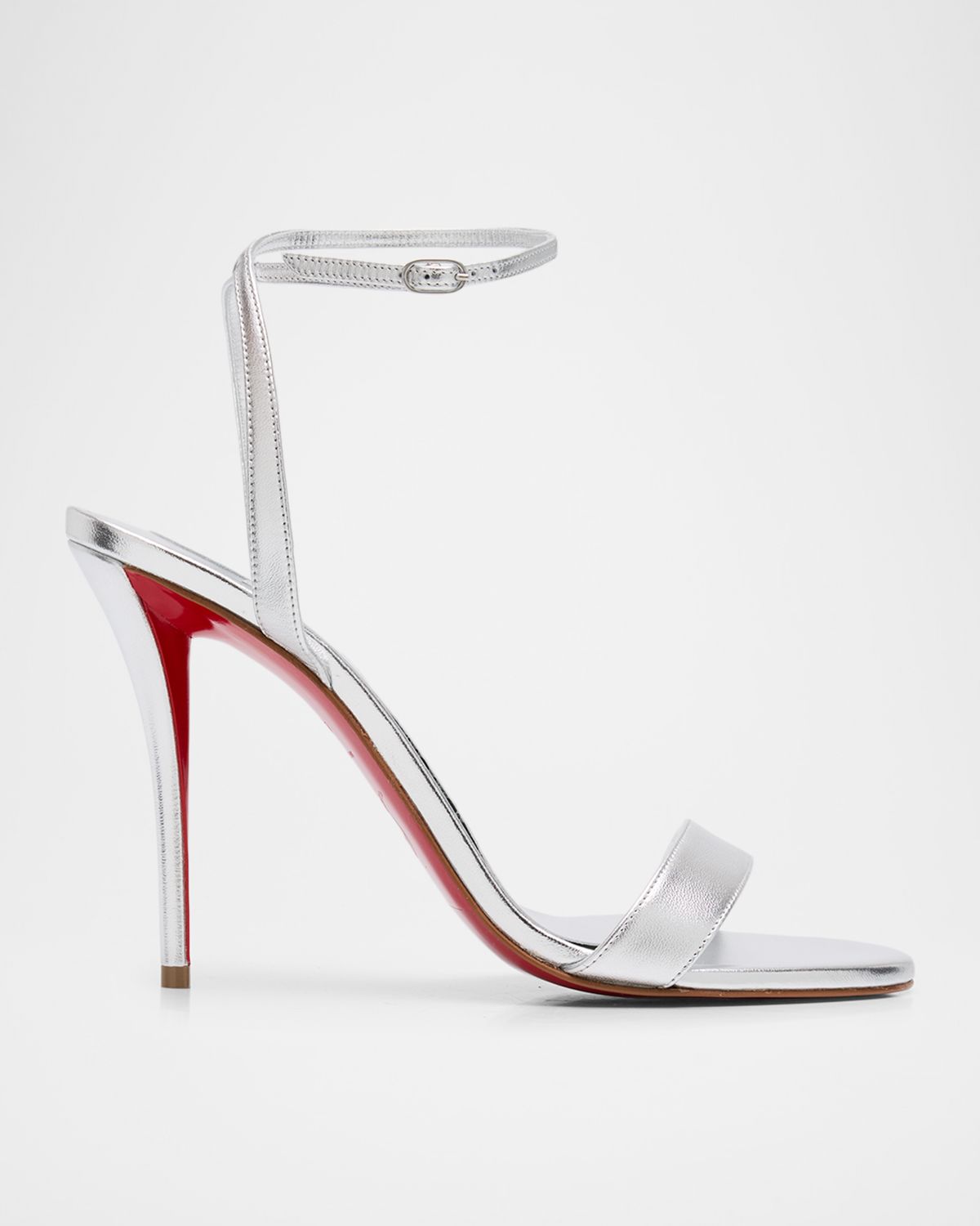 Christian Louboutin 100mm Miss Z Metallic Leather Sandals
