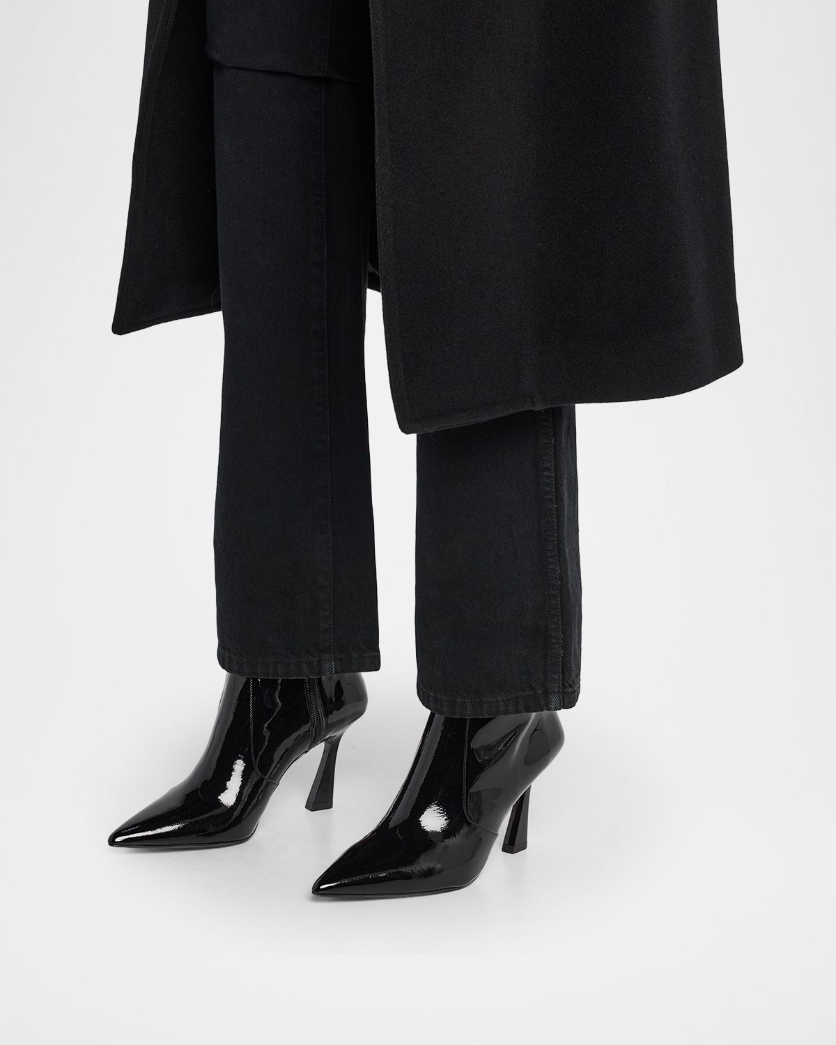 Stuart Weitzman 85mm Vinnie Leather Booties