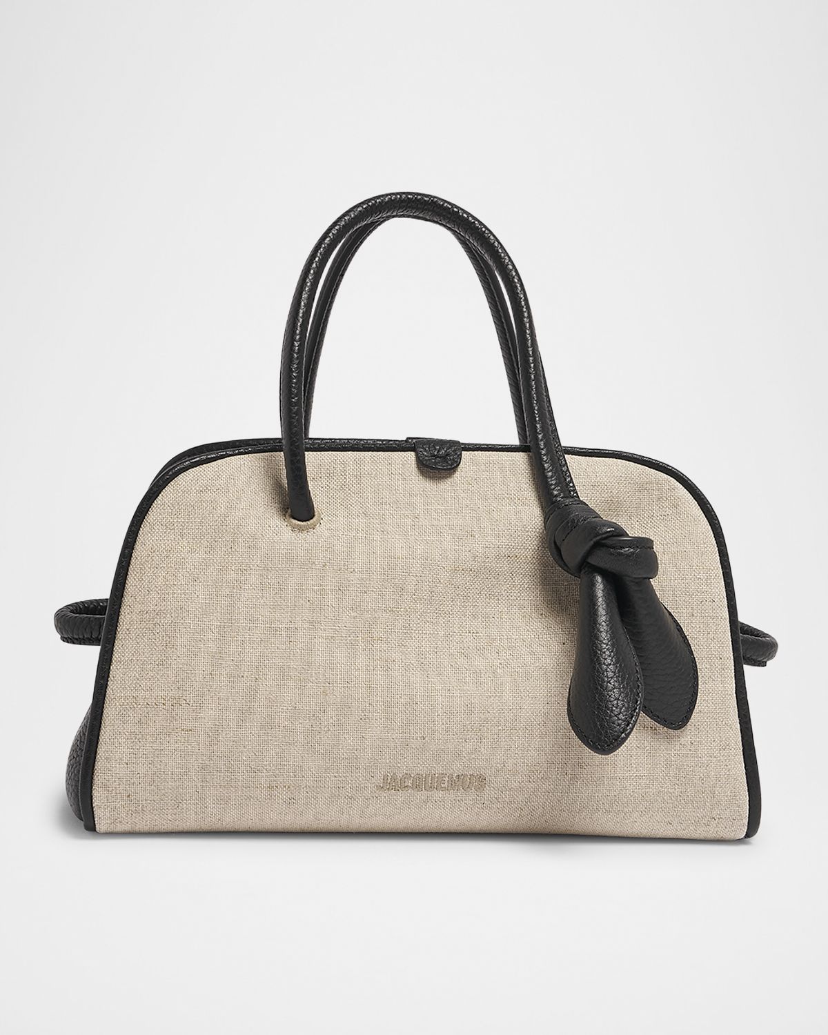 Jacquemus Le Petit Turismo Two-Tone Top Handle Bowling Bag