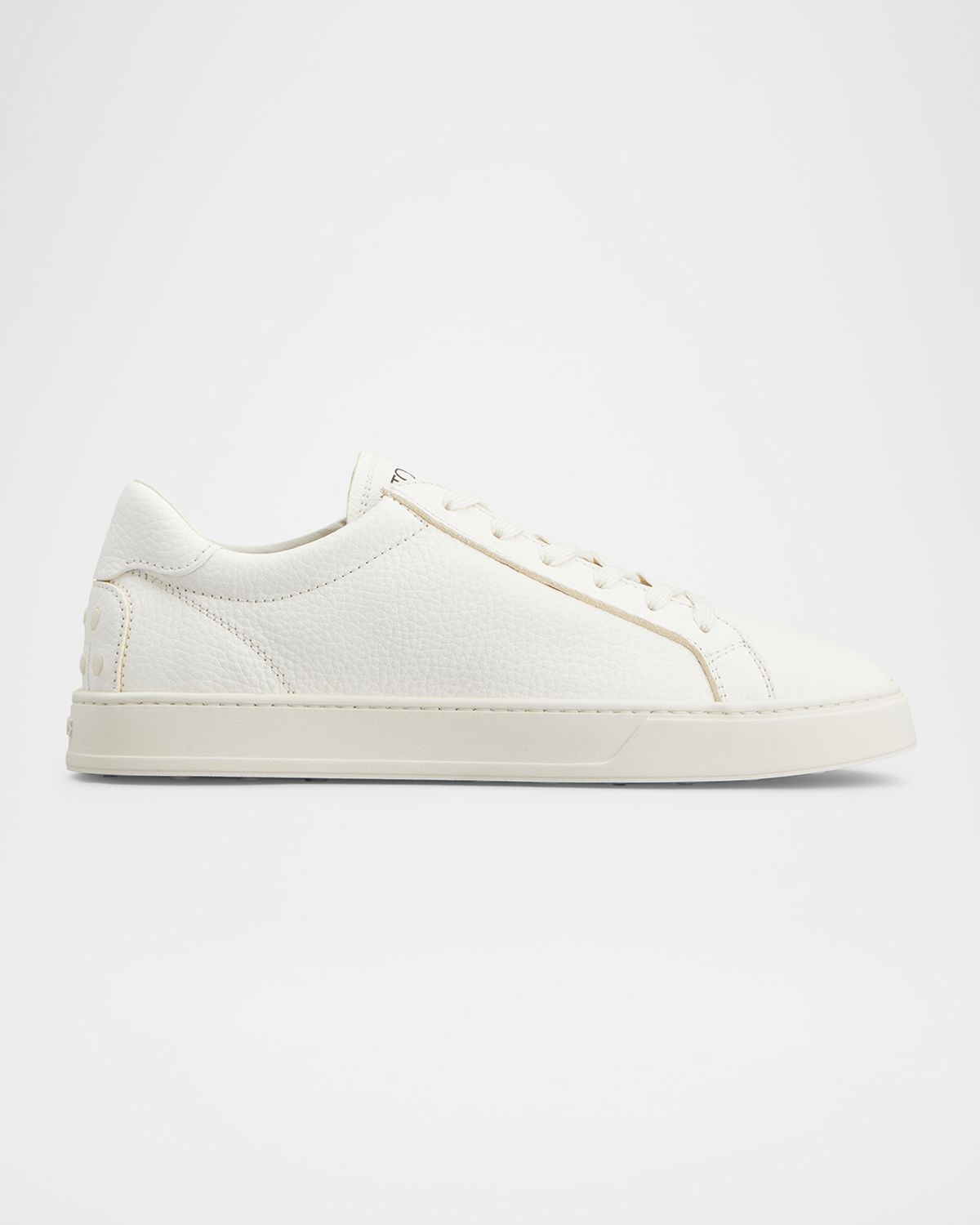 Tod 's Men 's Grainy Leather Logo Low-Top Sneakers | Thumbnail 7