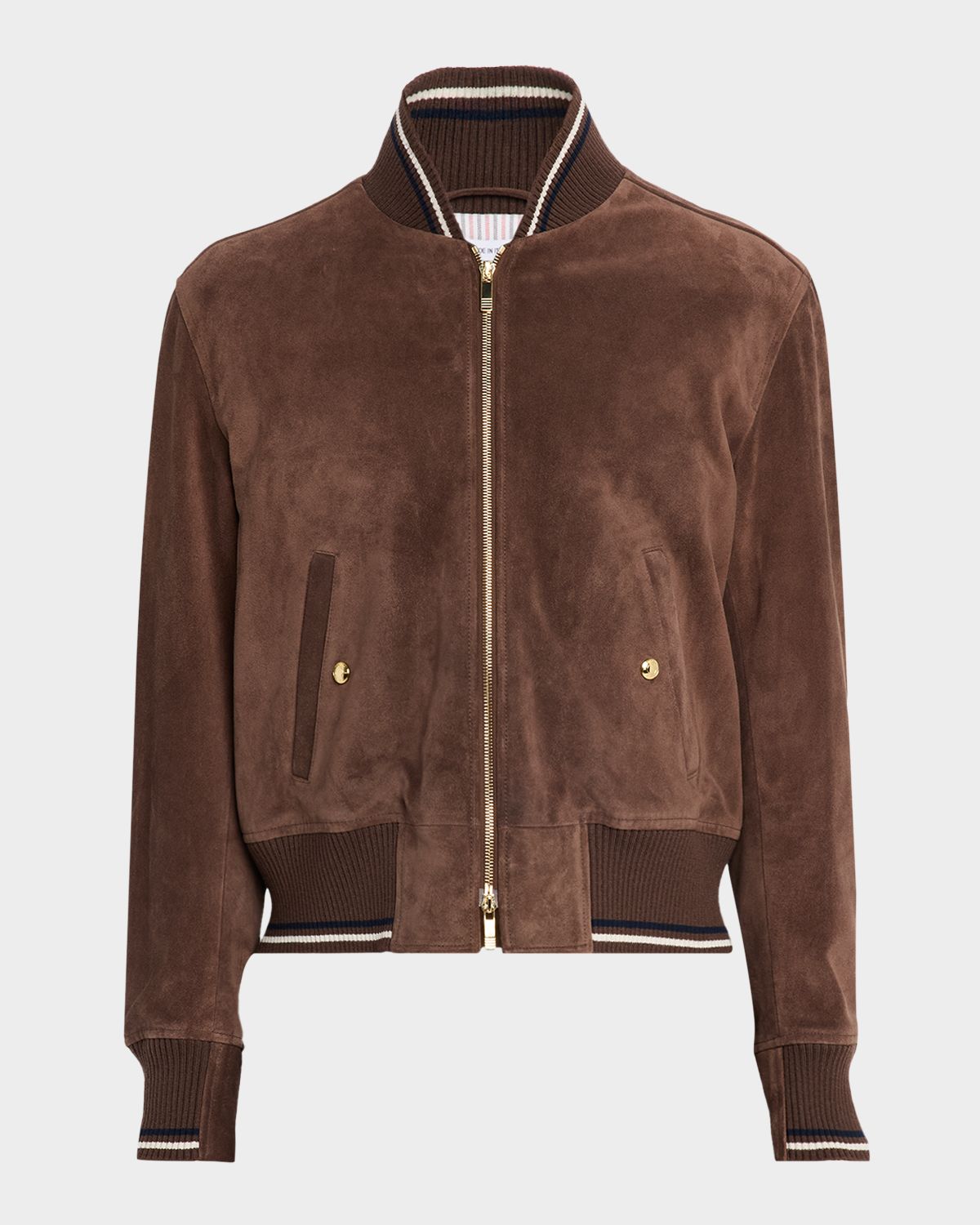 Thom Browne Men 's Browne 65 Suede Bomber Jacket