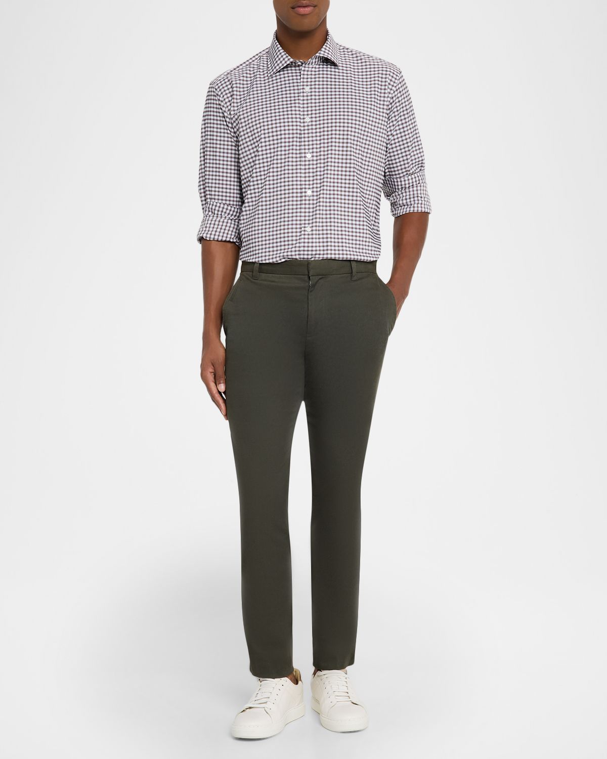 Peter Millar Men 's Fairbanks Performance Twill Sport Shirt