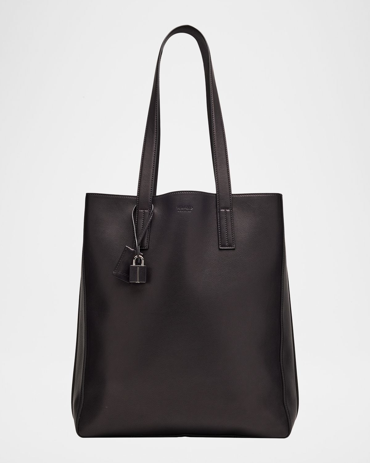 TOM FORD Men 's Natural Leather North-South Tote Bag | Thumbnail 7