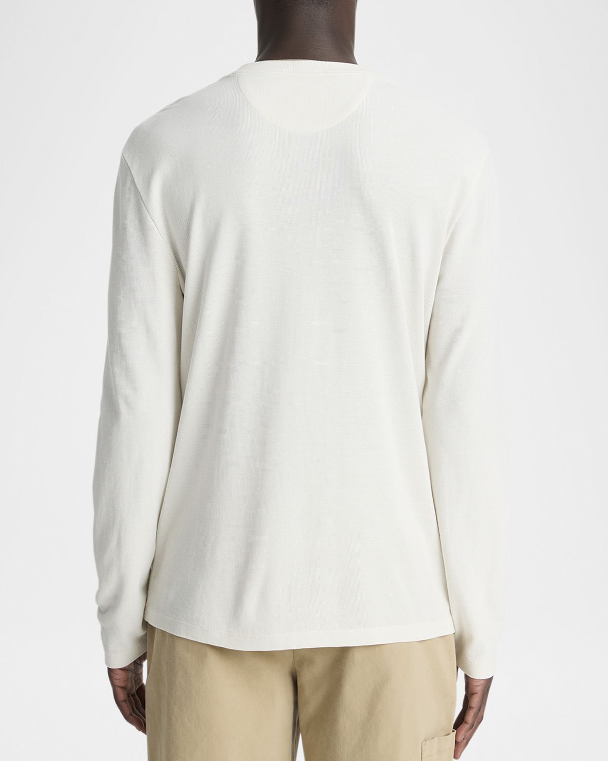 Vince Men 's Micro-Waffle Double-Collar Shirt