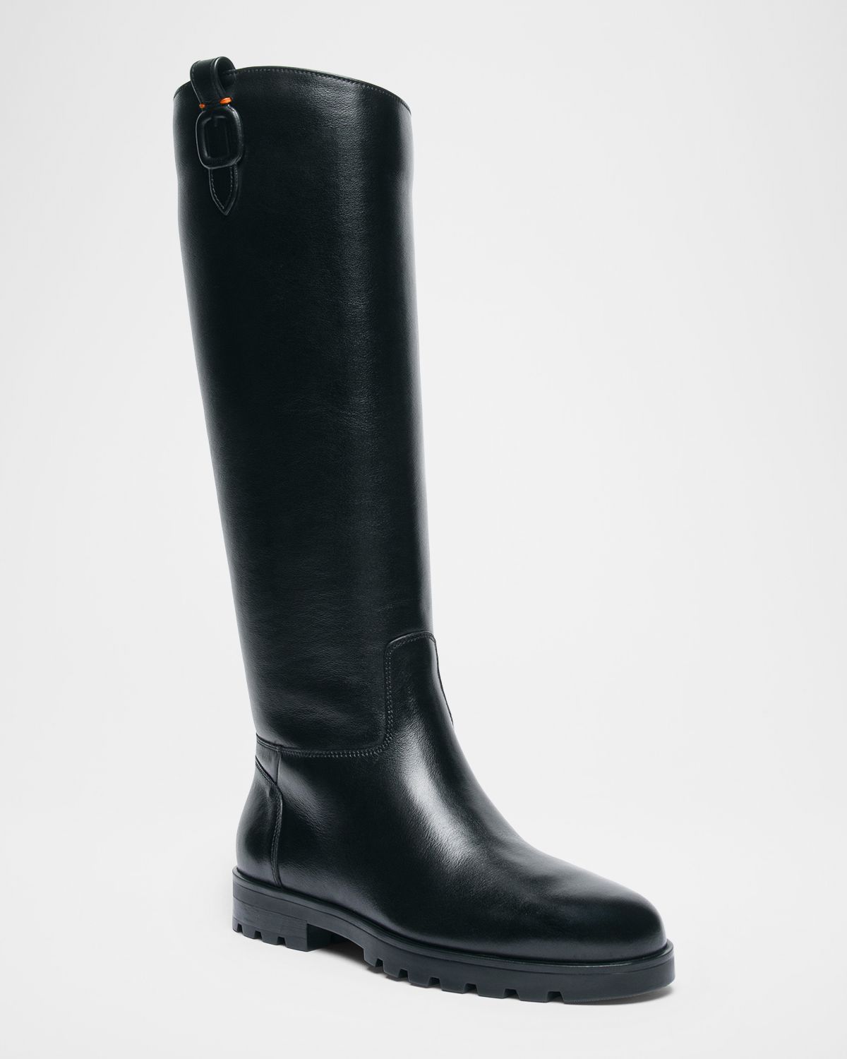 Santoni Bess Leather Knee-High Boots