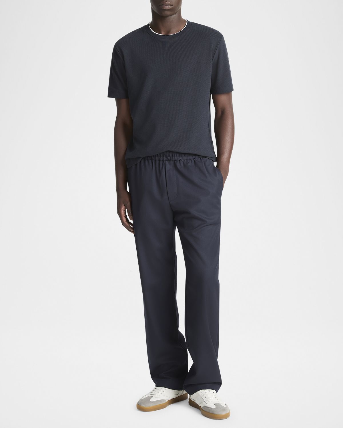 Vince Men 's Louie Pull-On Wool Twill Pants