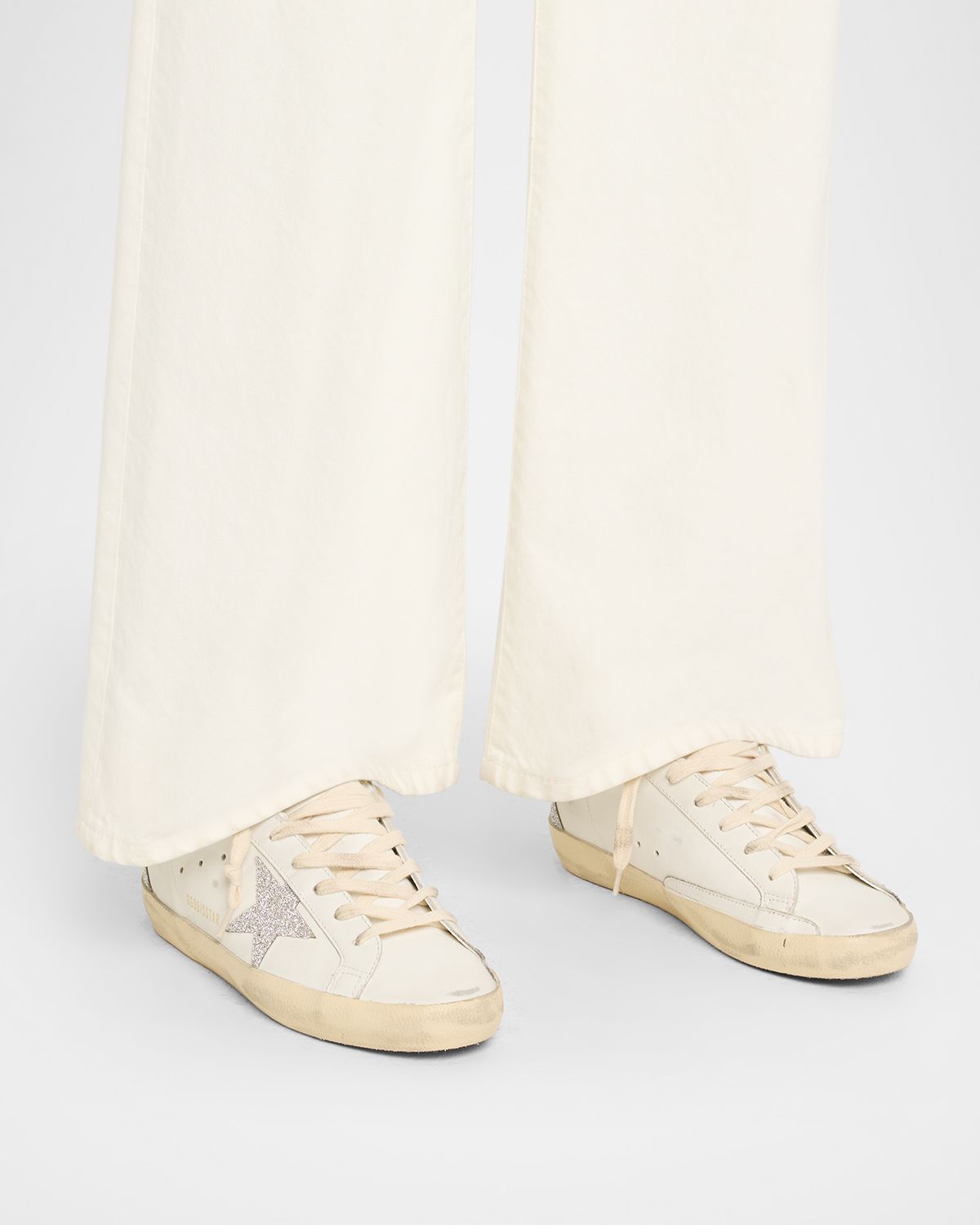 Golden Goose Super-Star Crystal Leather Low-Top Sneakers | Thumbnail 6 Golden Goose Super-Star Crystal Leather Low-Top Sneakers | Thumbnail 6
