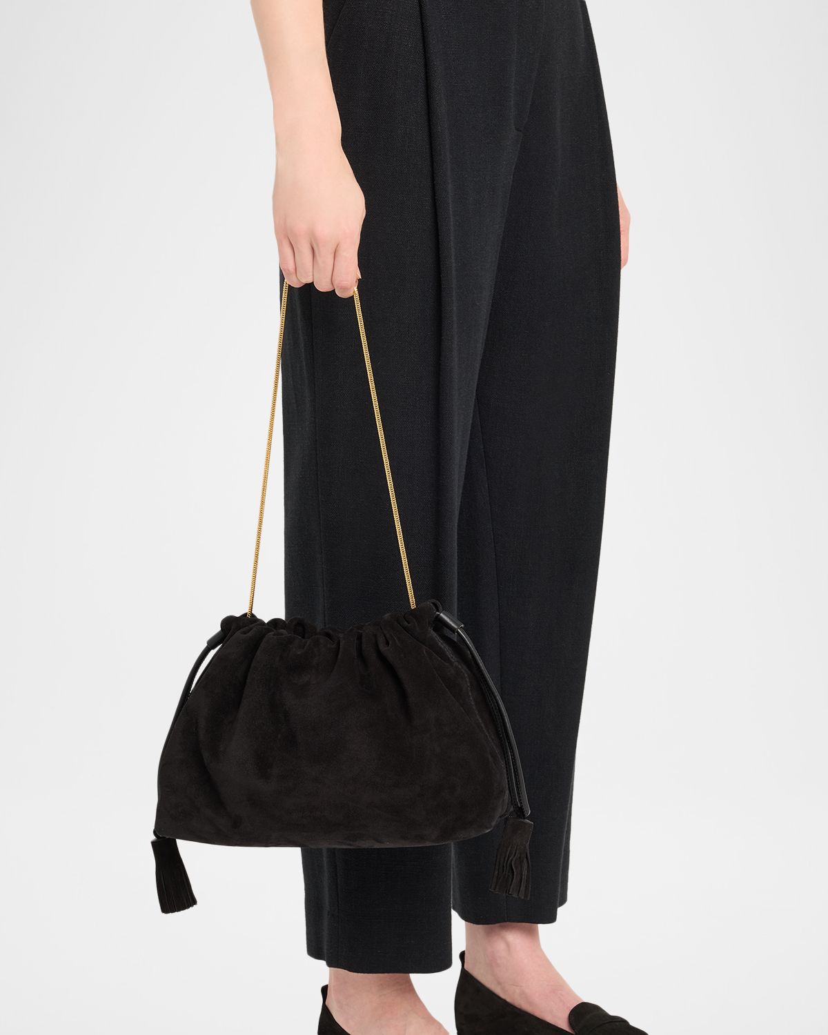 Veronica Beard Stash Suede Shoulder Bag